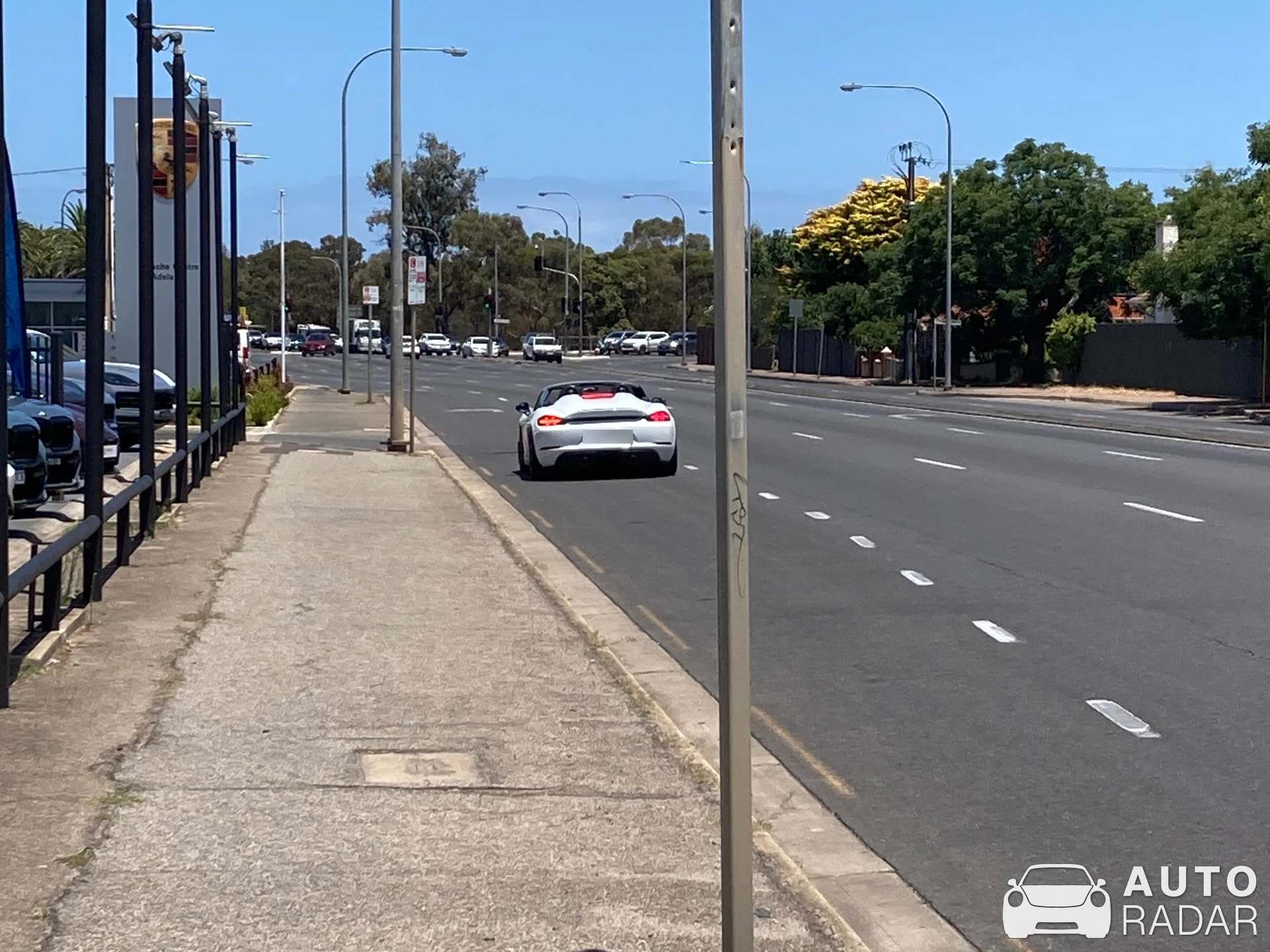 Porsche 718 Spyder spotted in Thorngate, Australia