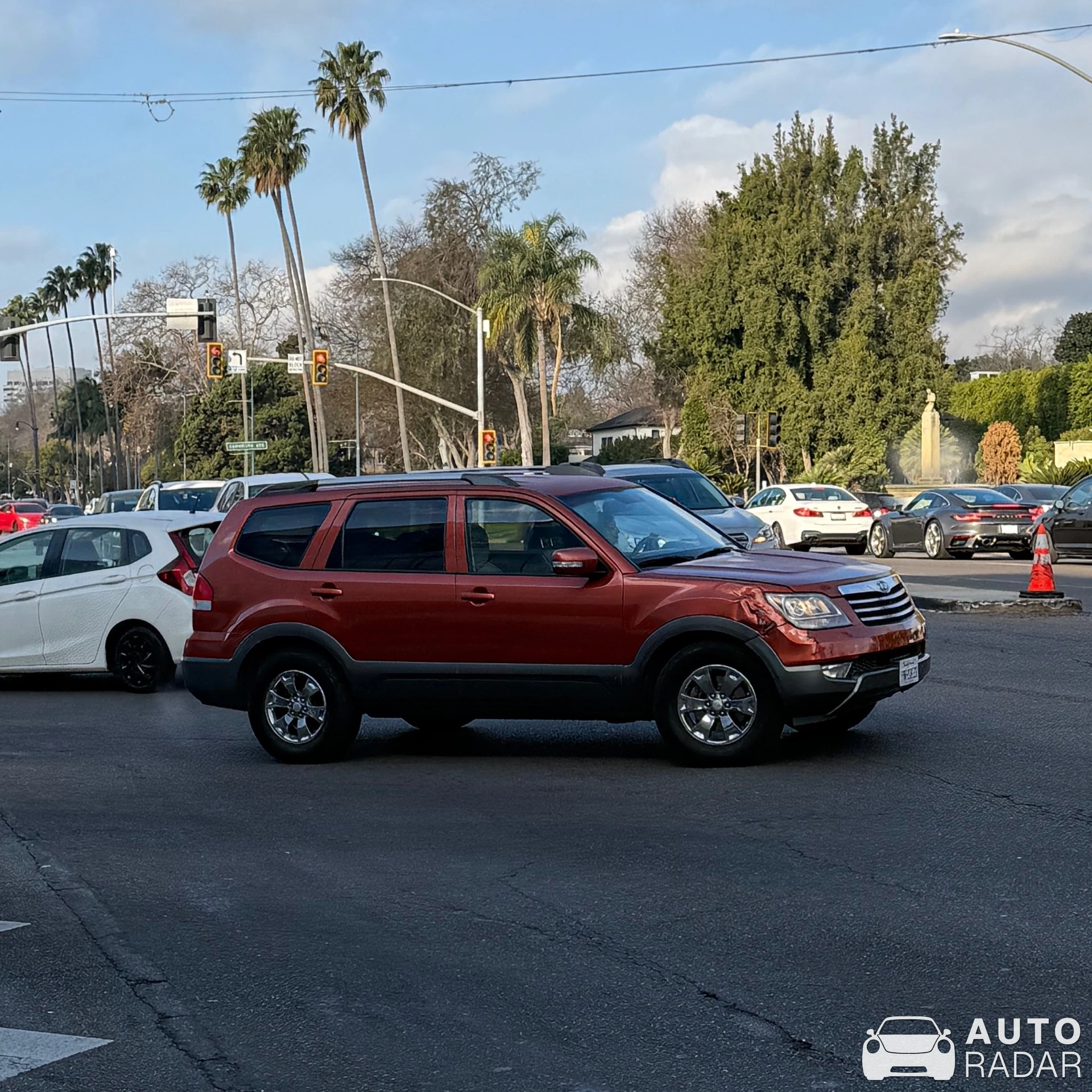 Kia Borrego spotted in Beverly Hills