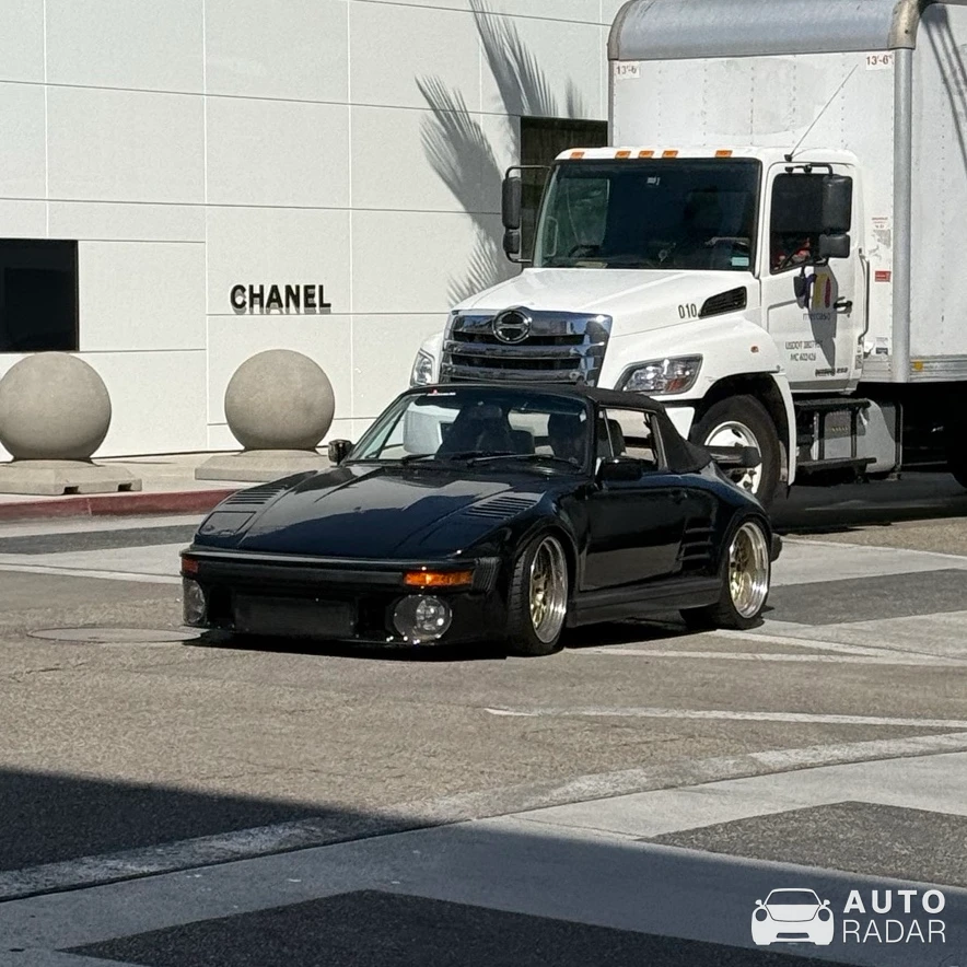 Porsche 930 Turbo Flachbau Cabriolet spotted in Beverly Hills