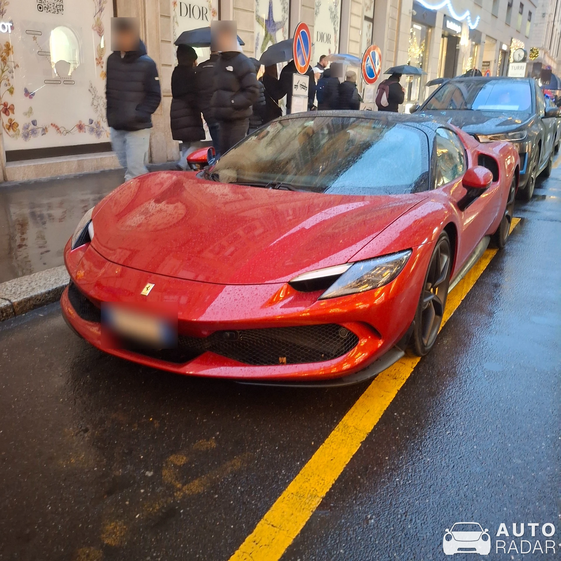 Ferrari 296 GTB spotted in Milano, Italy