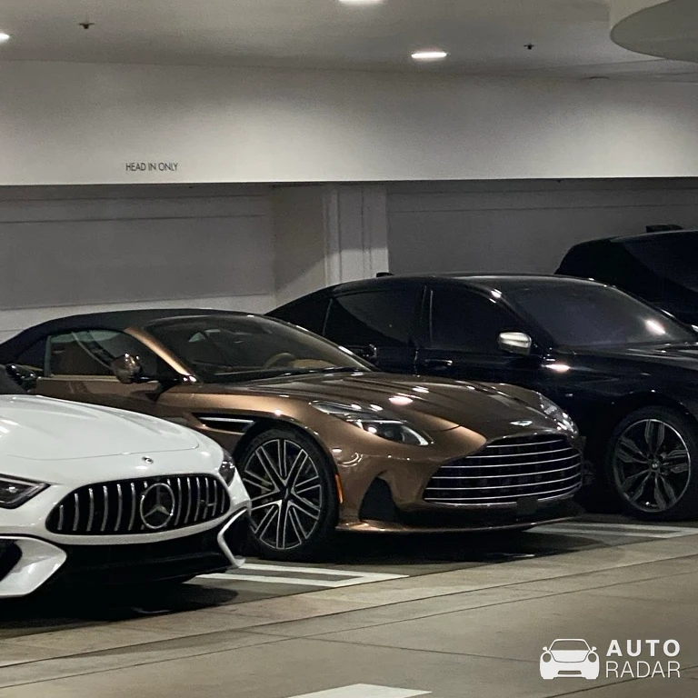 Aston Martin DB12 Volante spotted in Beverly Hills, United States
