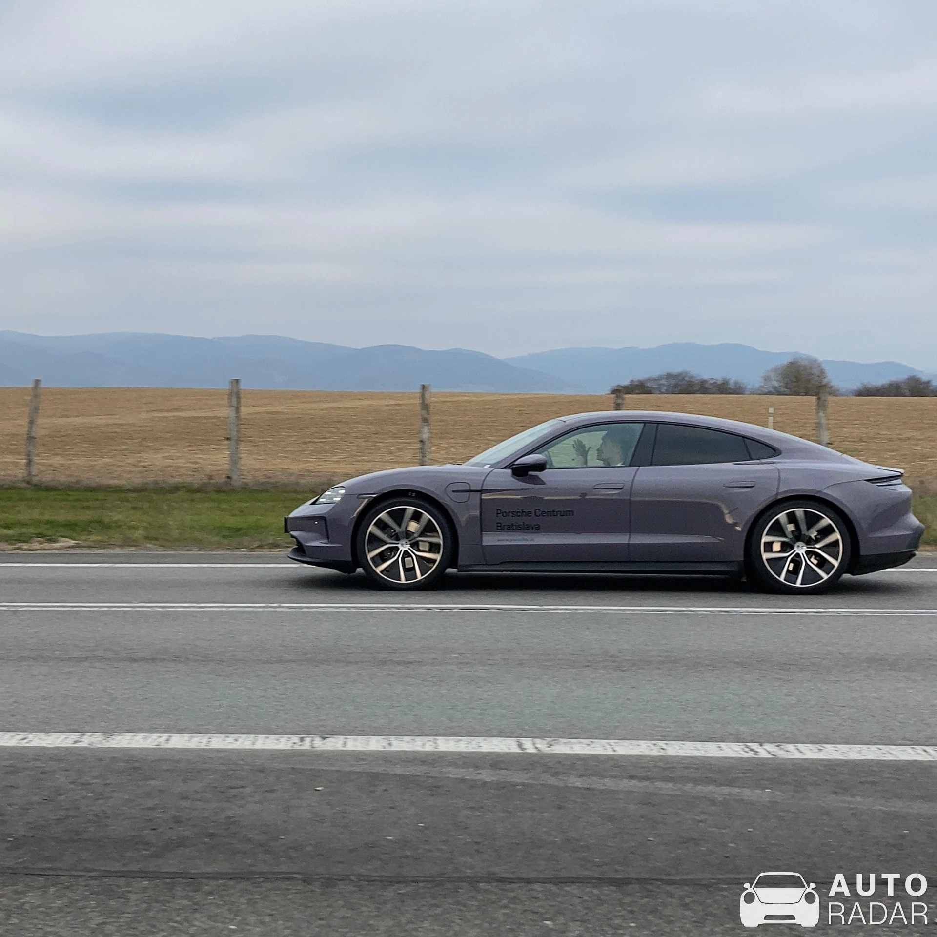 Porsche Taycan spotted in Lovčica - Trubín, Slovensko