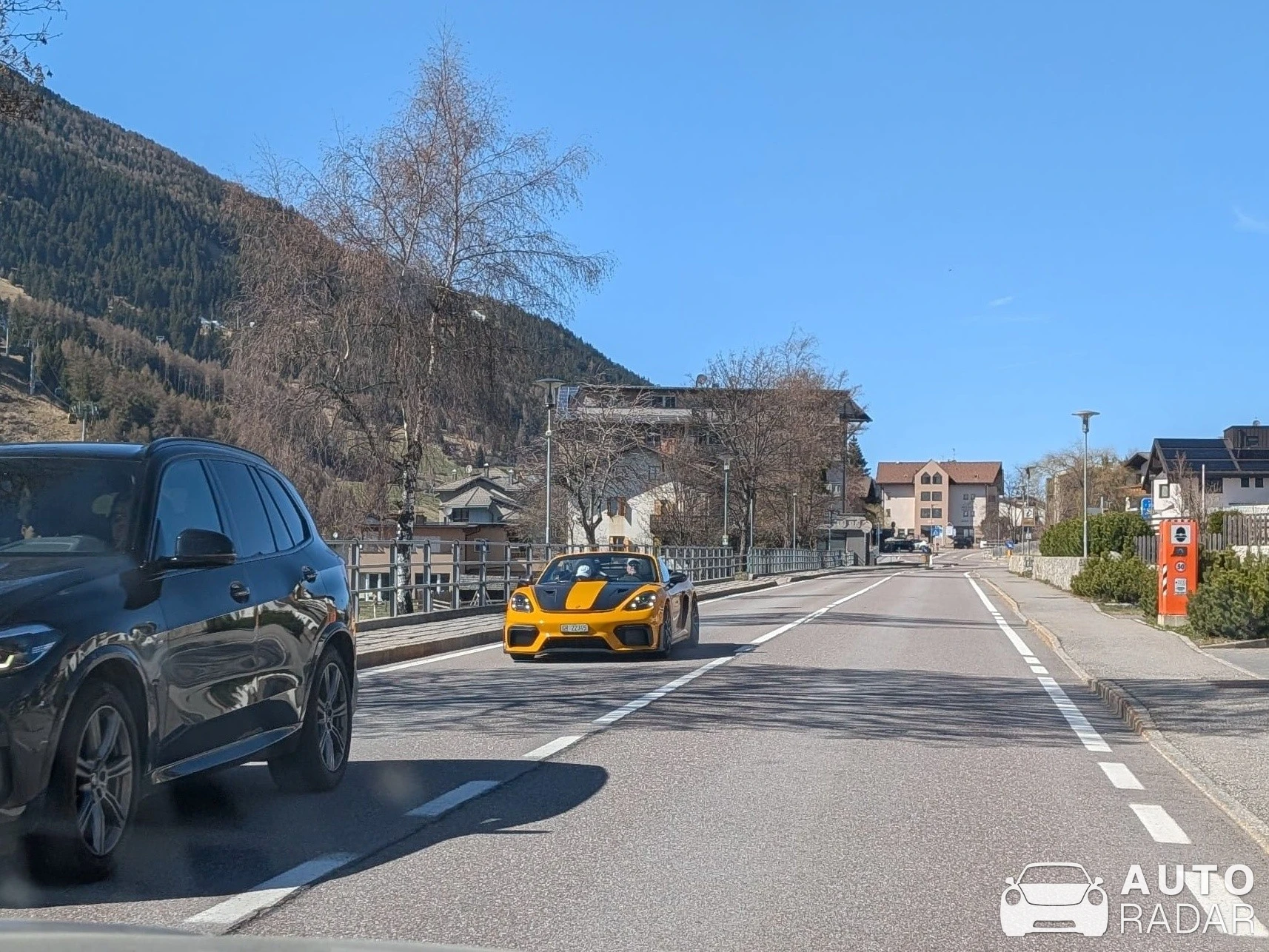 Porsche 718 Spyder RS Weissach spotted in Curon Venosta