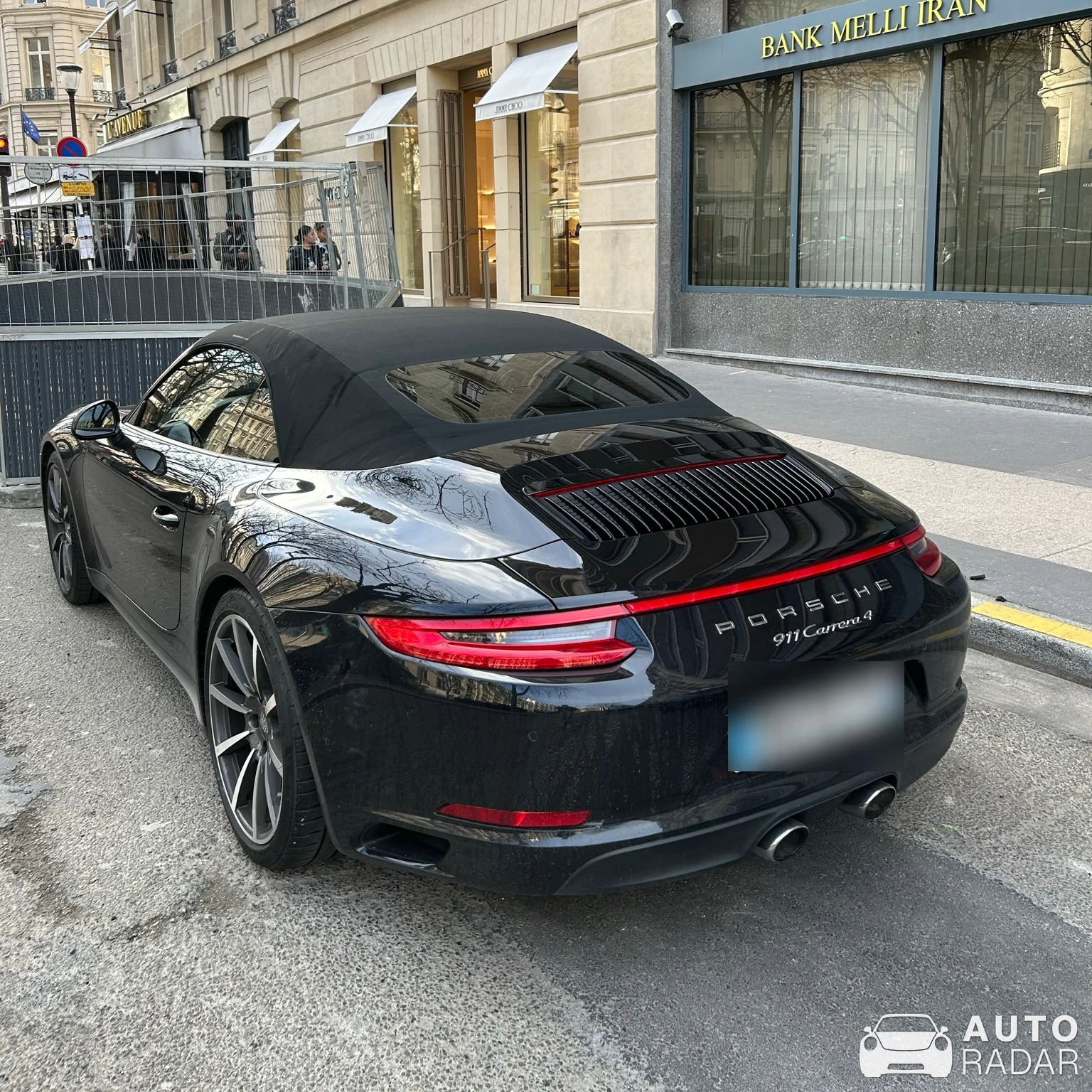 Porsche 991 Carrera 4 Cabriolet MkII spotted in Paris