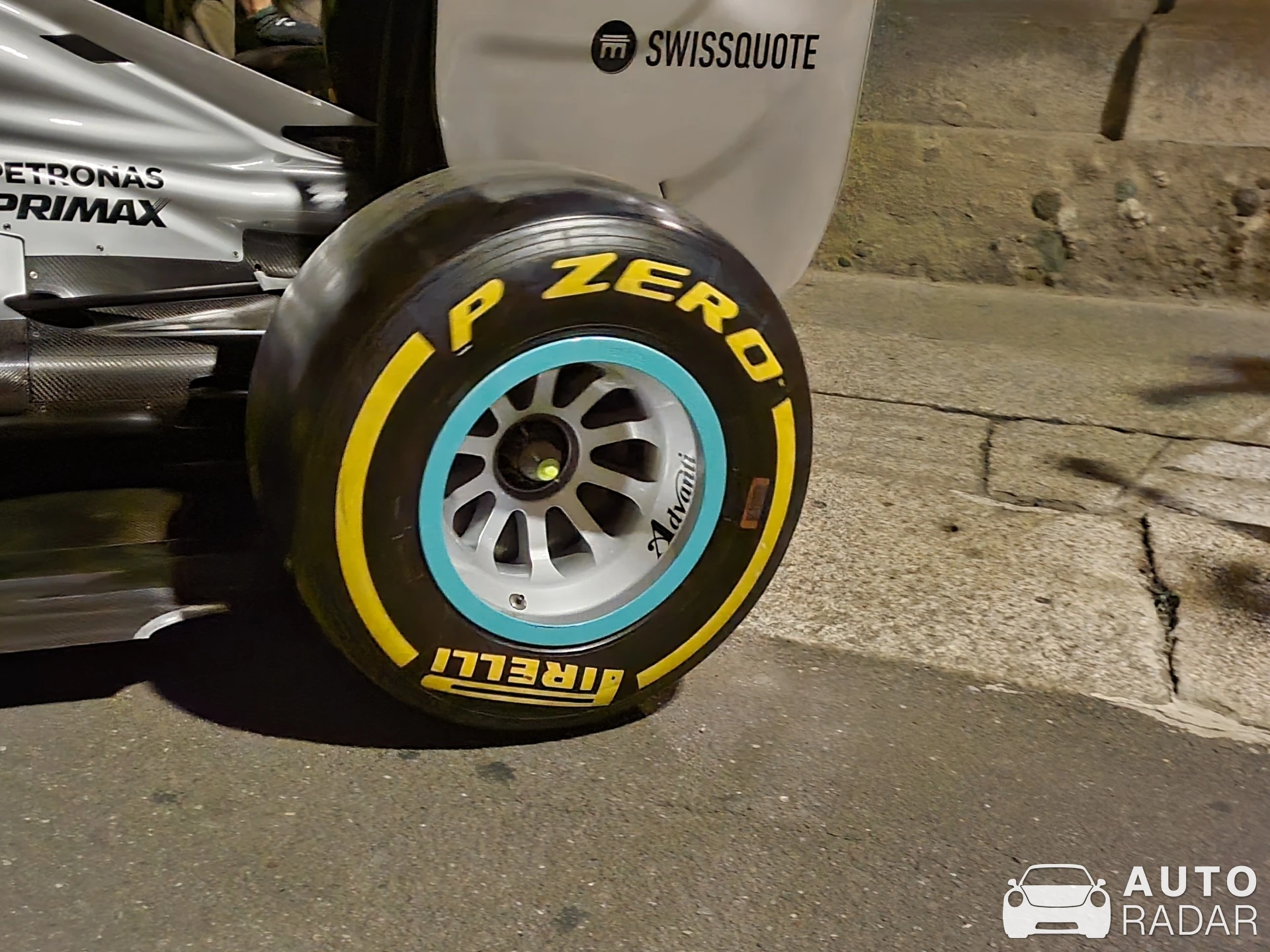 Mercedes W05 spotted in Milano