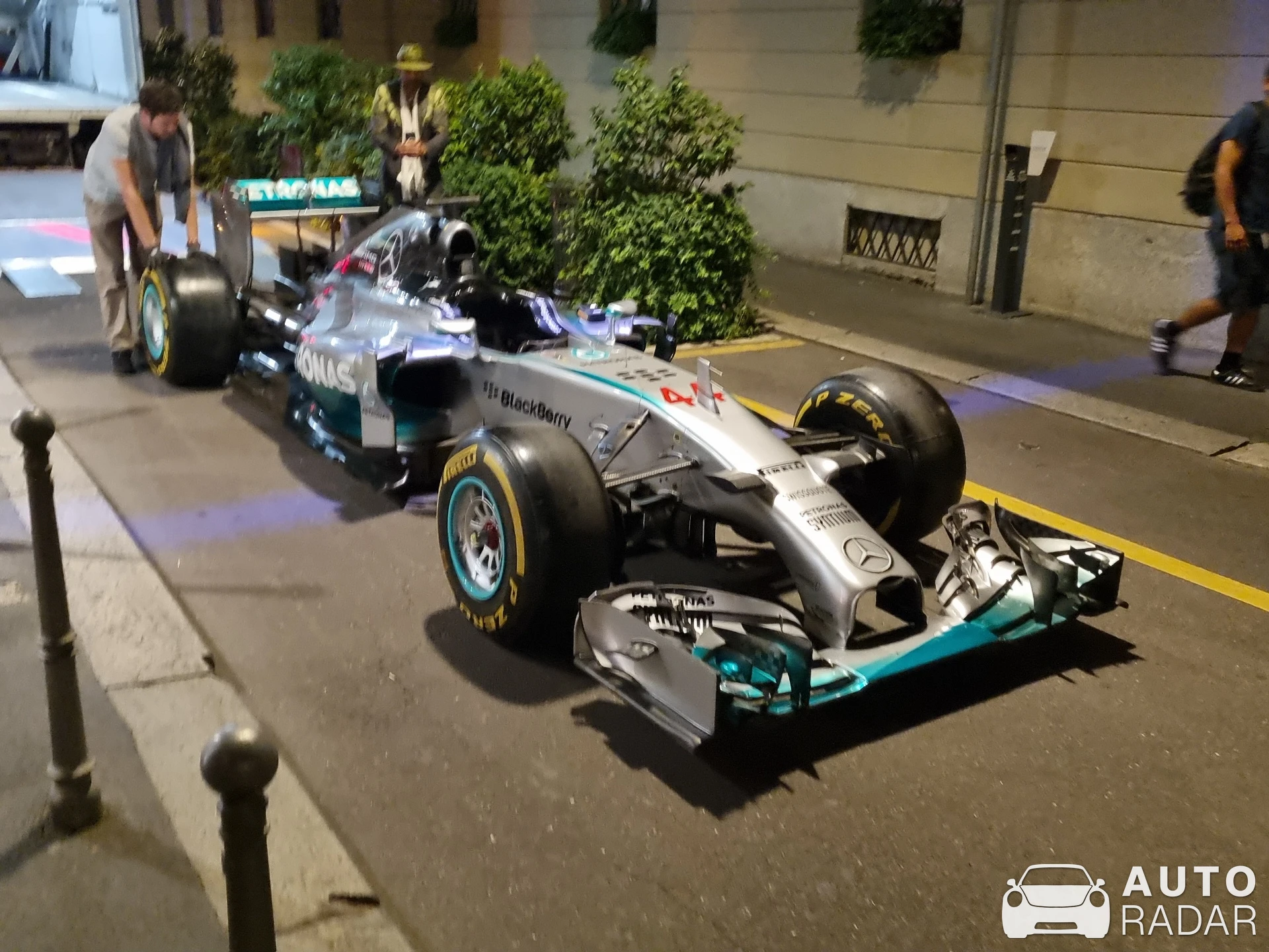 Mercedes F1 W05 Hybrid spotted in Milano, Italy