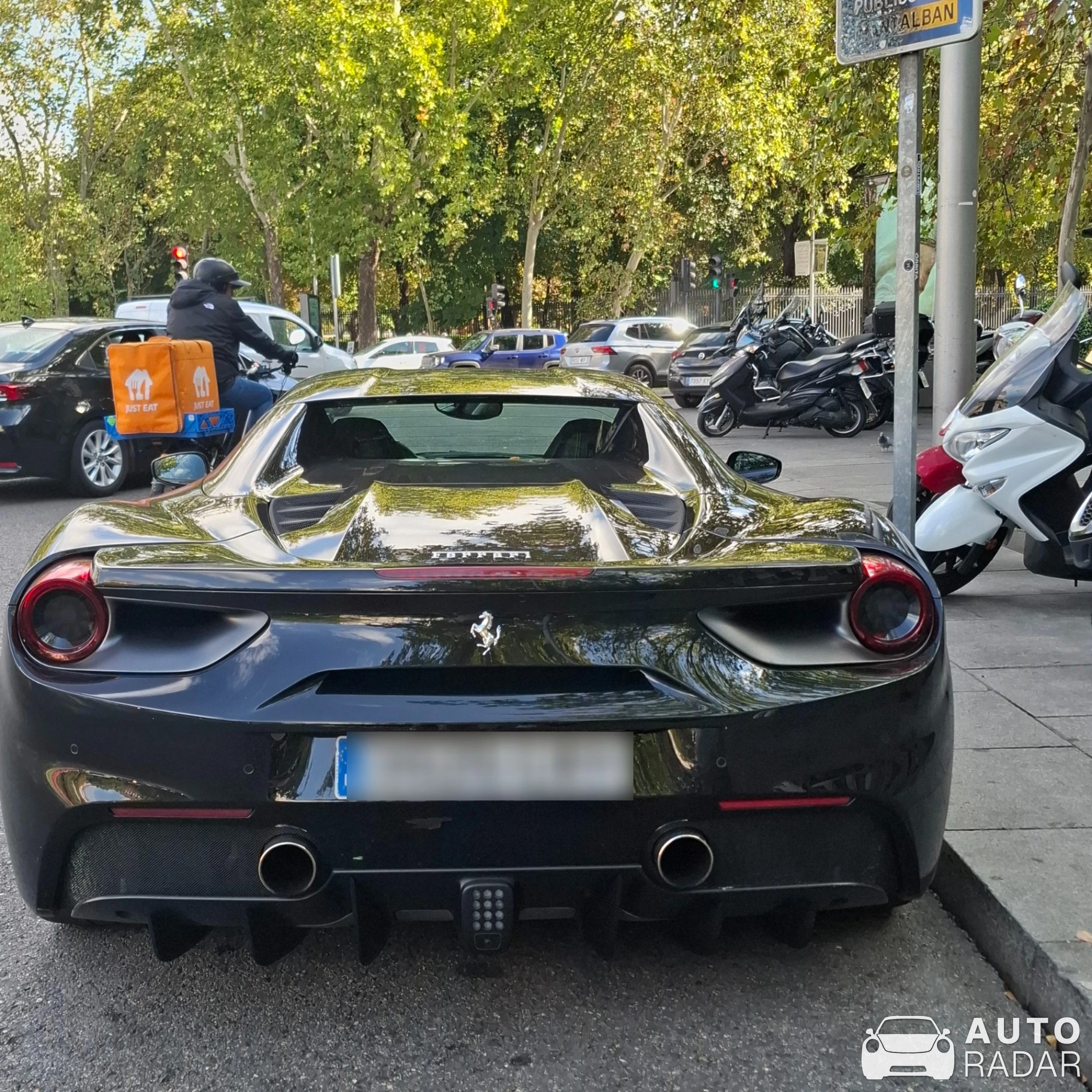 Ferrari 488 Spider spotted in Madrid, Spain