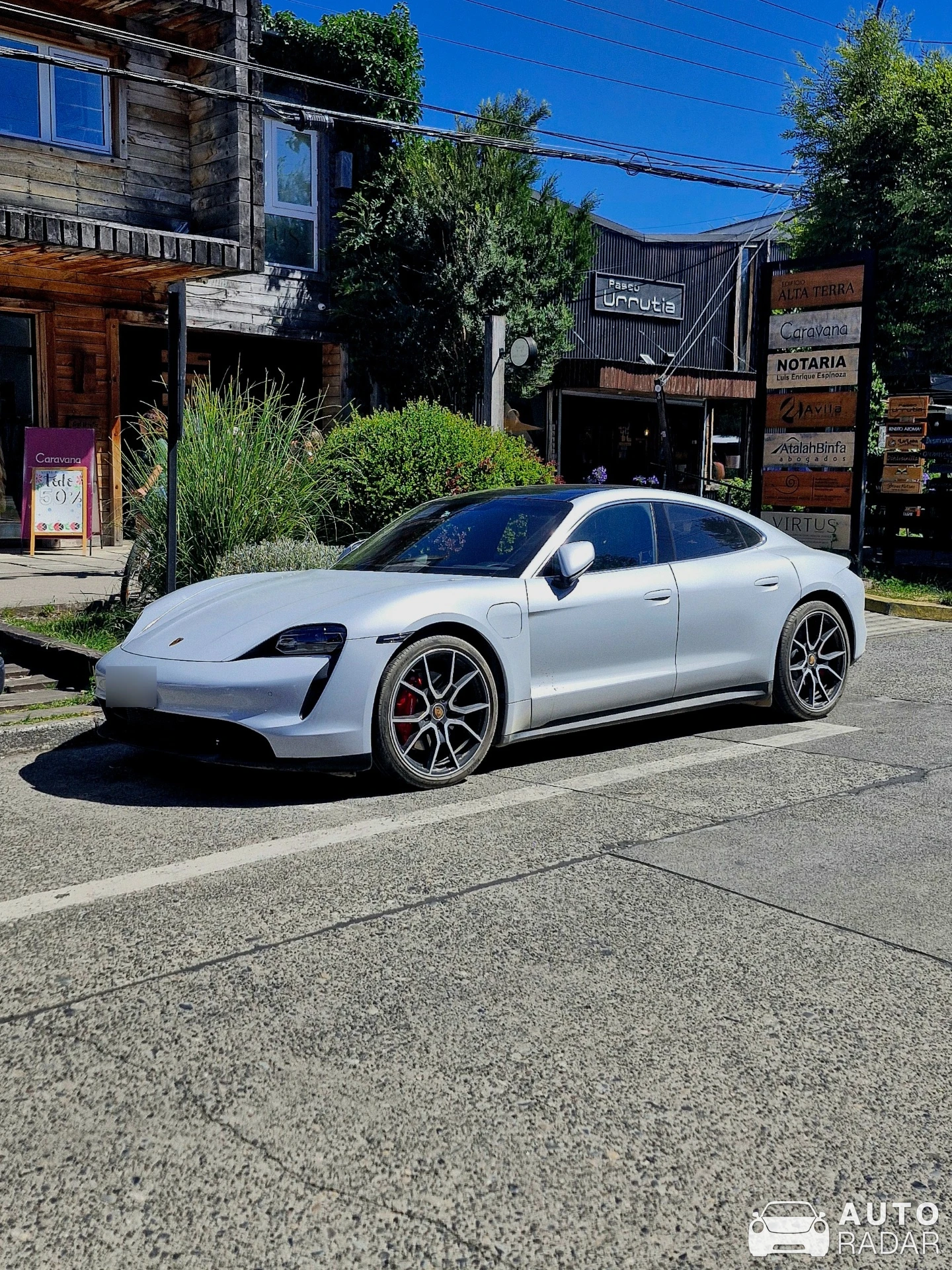 Porsche Taycan 4S spotted in Pucón, Chile