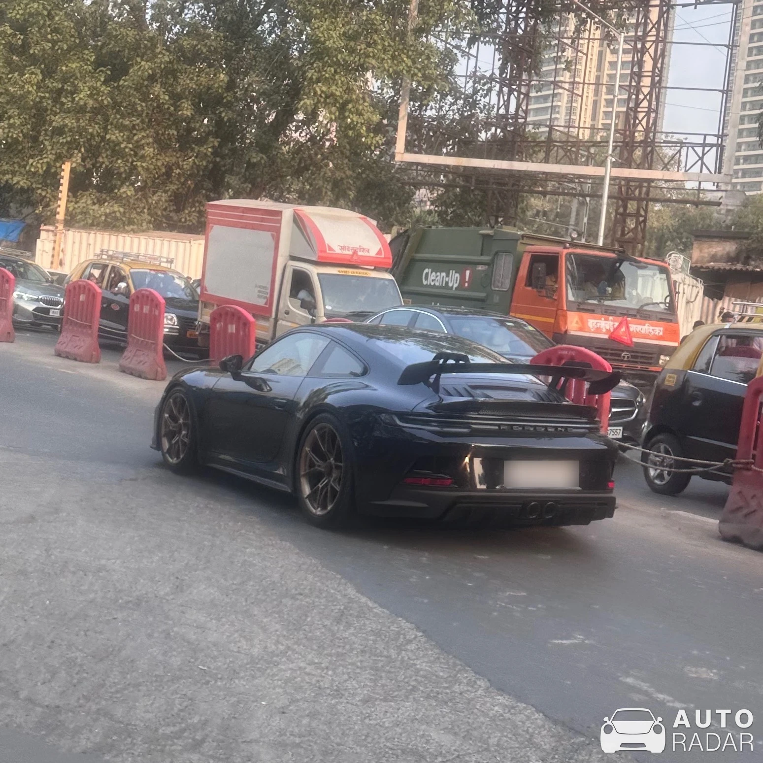 Porsche 992 GT3 MkI spotted in Mumbai, India