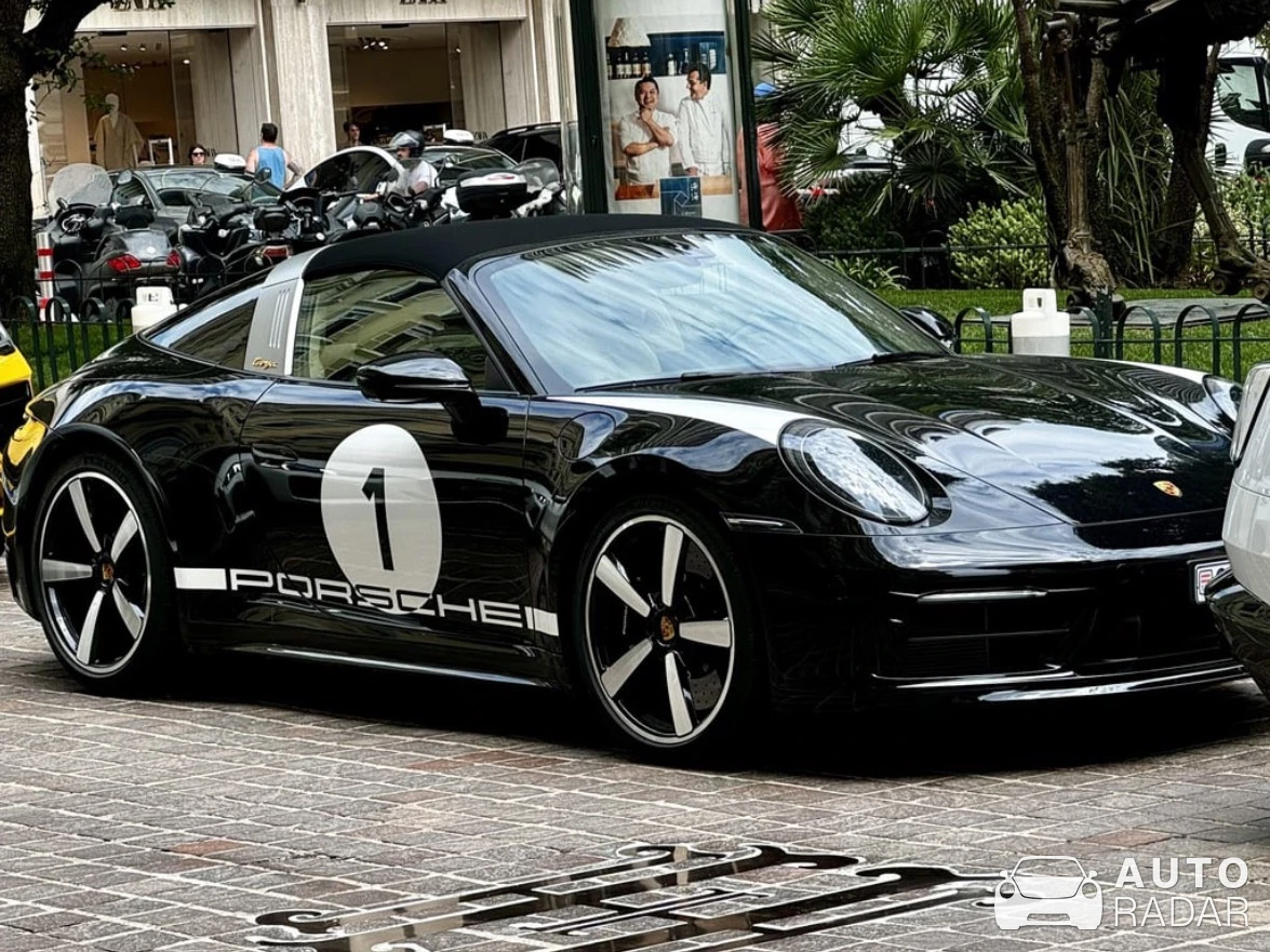 Porsche 992 Targa 4S Heritage Design Edition spotted in Monaco, Monaco