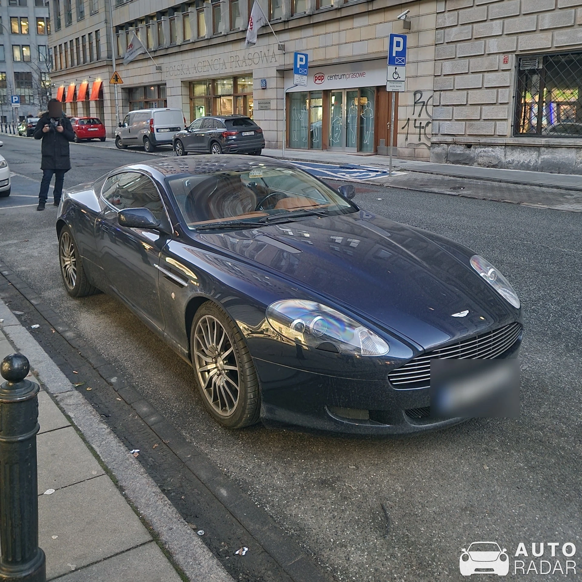 Aston Martin DB9 spotted in Warszawa, Poland