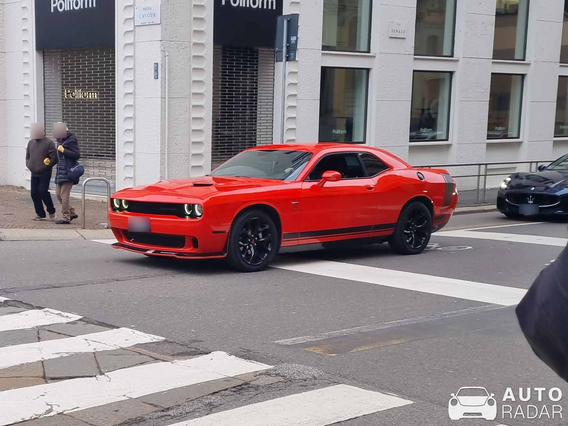 Dodge Challenger spotted in Milano, Italy