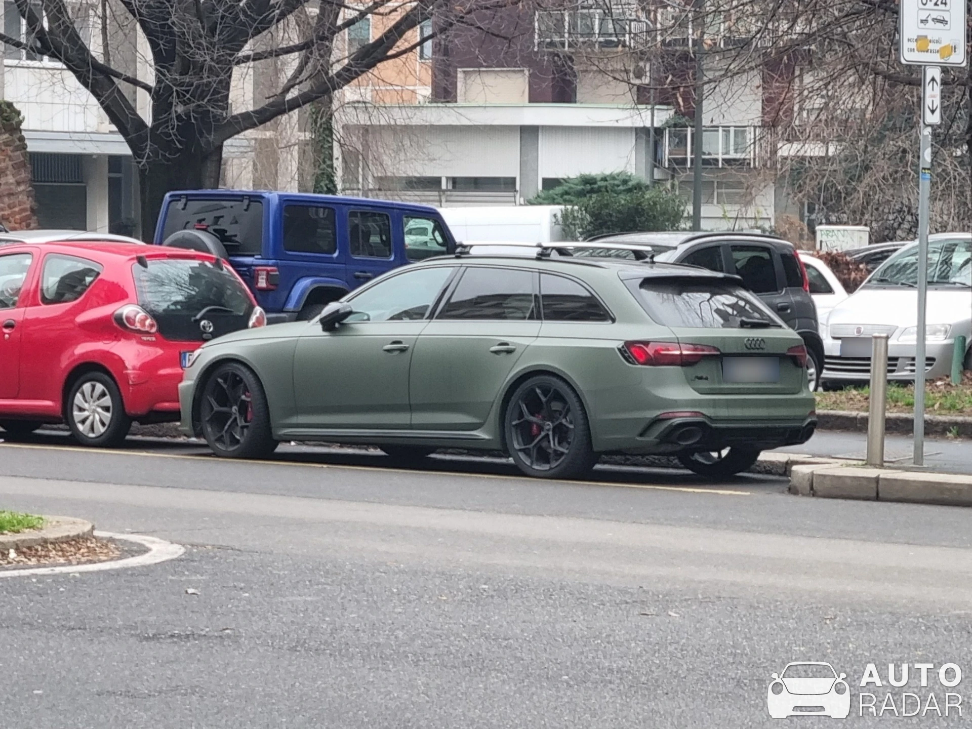 Audi RS4 Avant B9 spotted in Milano, Italy