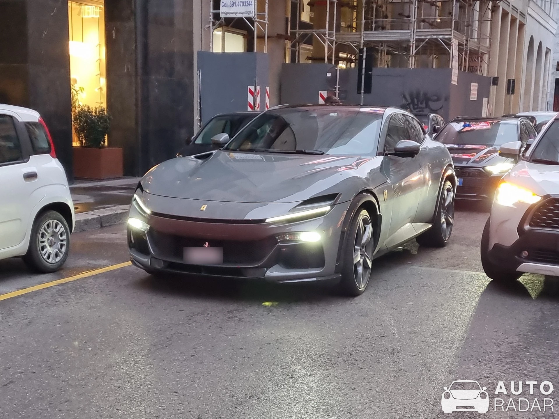 Ferrari Purosangue spotted in Milano, Italy