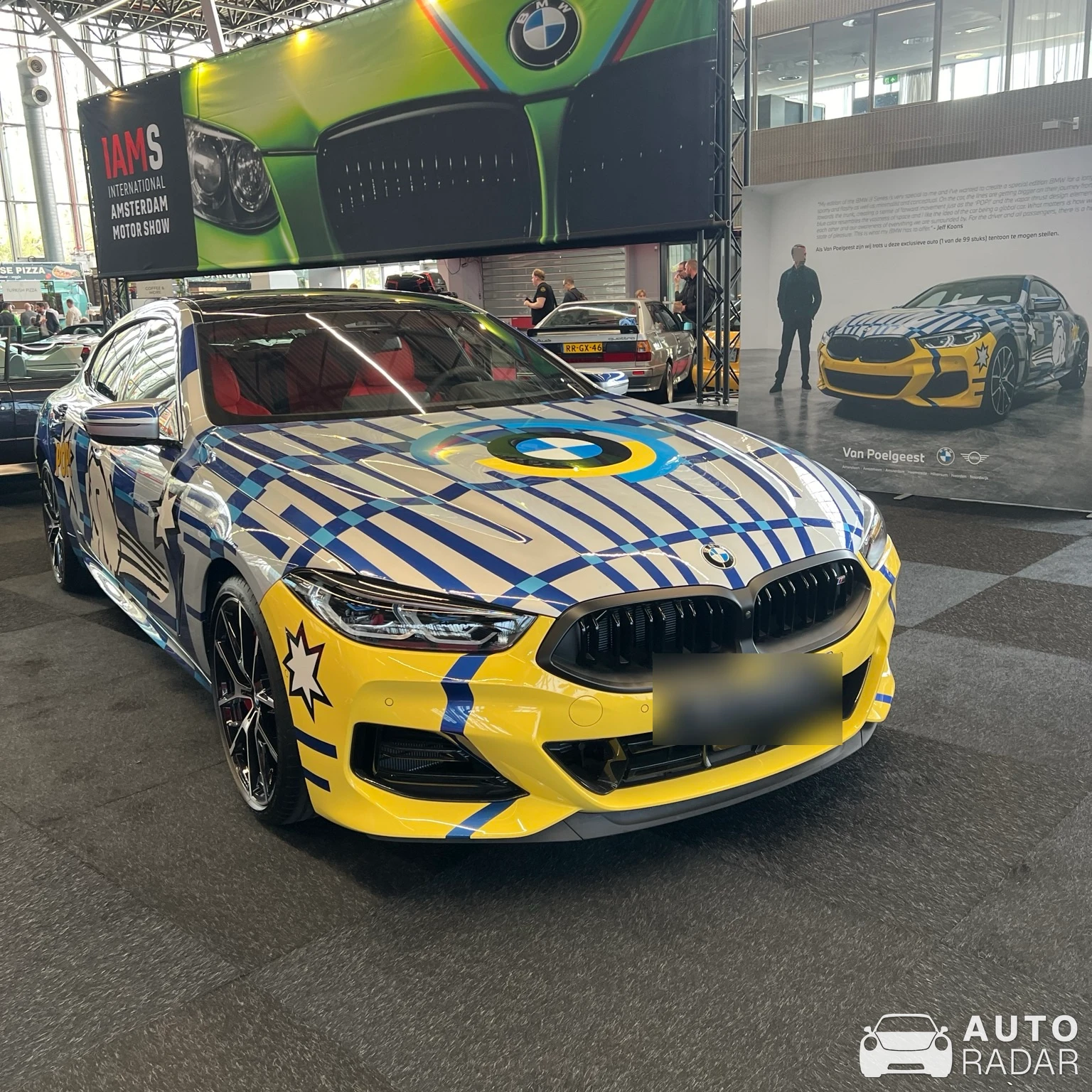 BMW M850i G16 Gran Coupé 'The 8 x Jeff Koons' spotted in Amsterdam