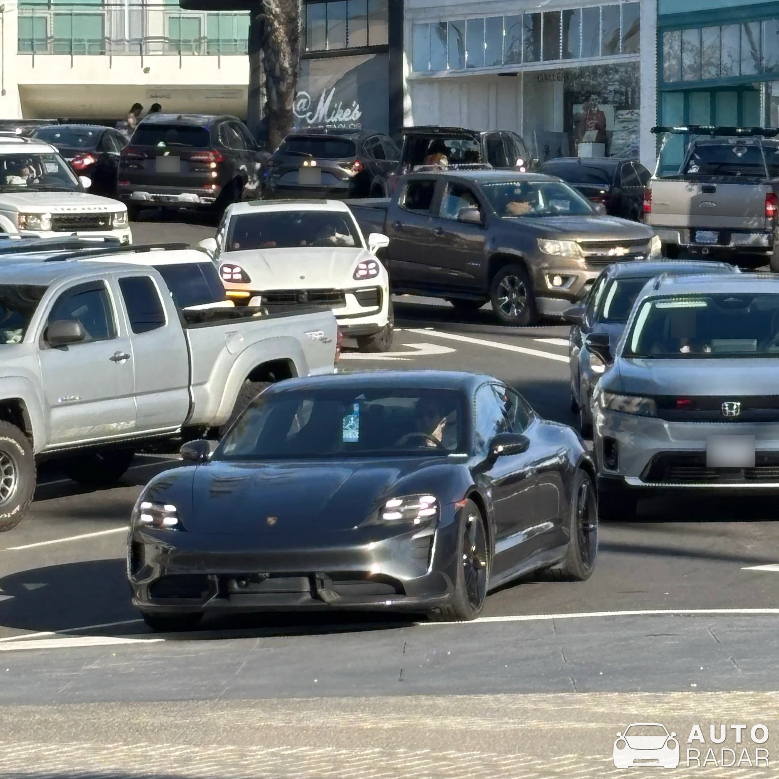 Porsche Taycan Turbo S spotted in Hermosa Beach, United States
