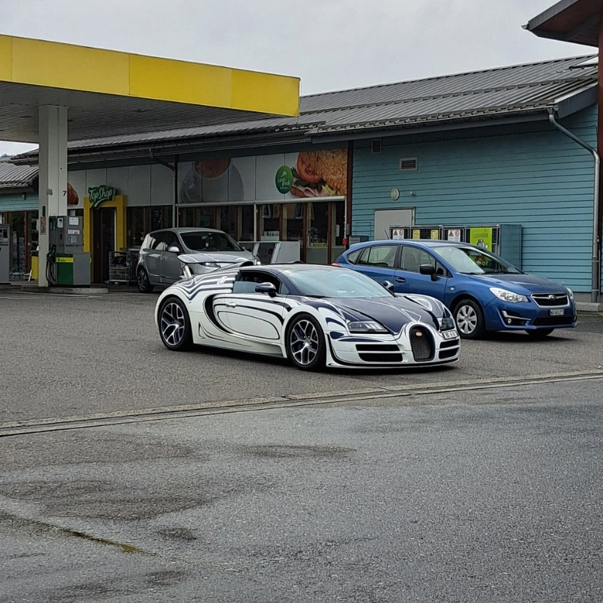 Bugatti Veyron 16.4 Grand Sport L'Or Blanc spotted in Reiden