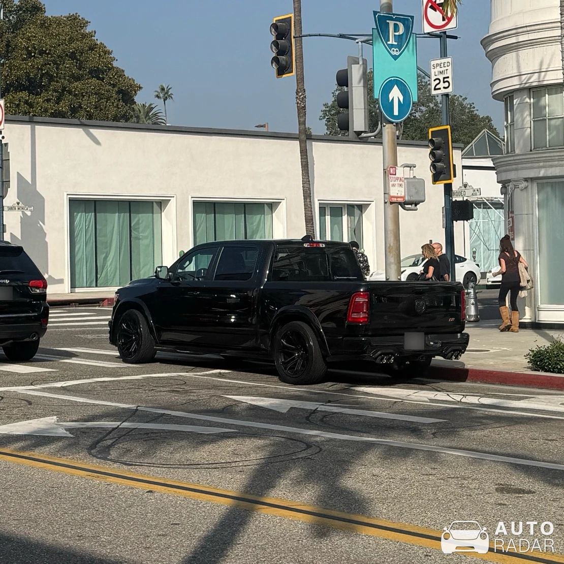 Dodge RAM 1500 Black Widow spotted in Beverly Hills