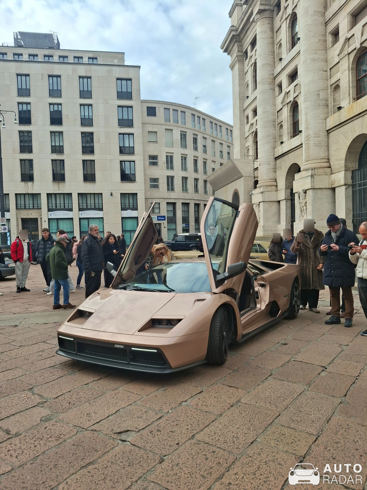 Eccentrica V12  spotted in Milano, Italy