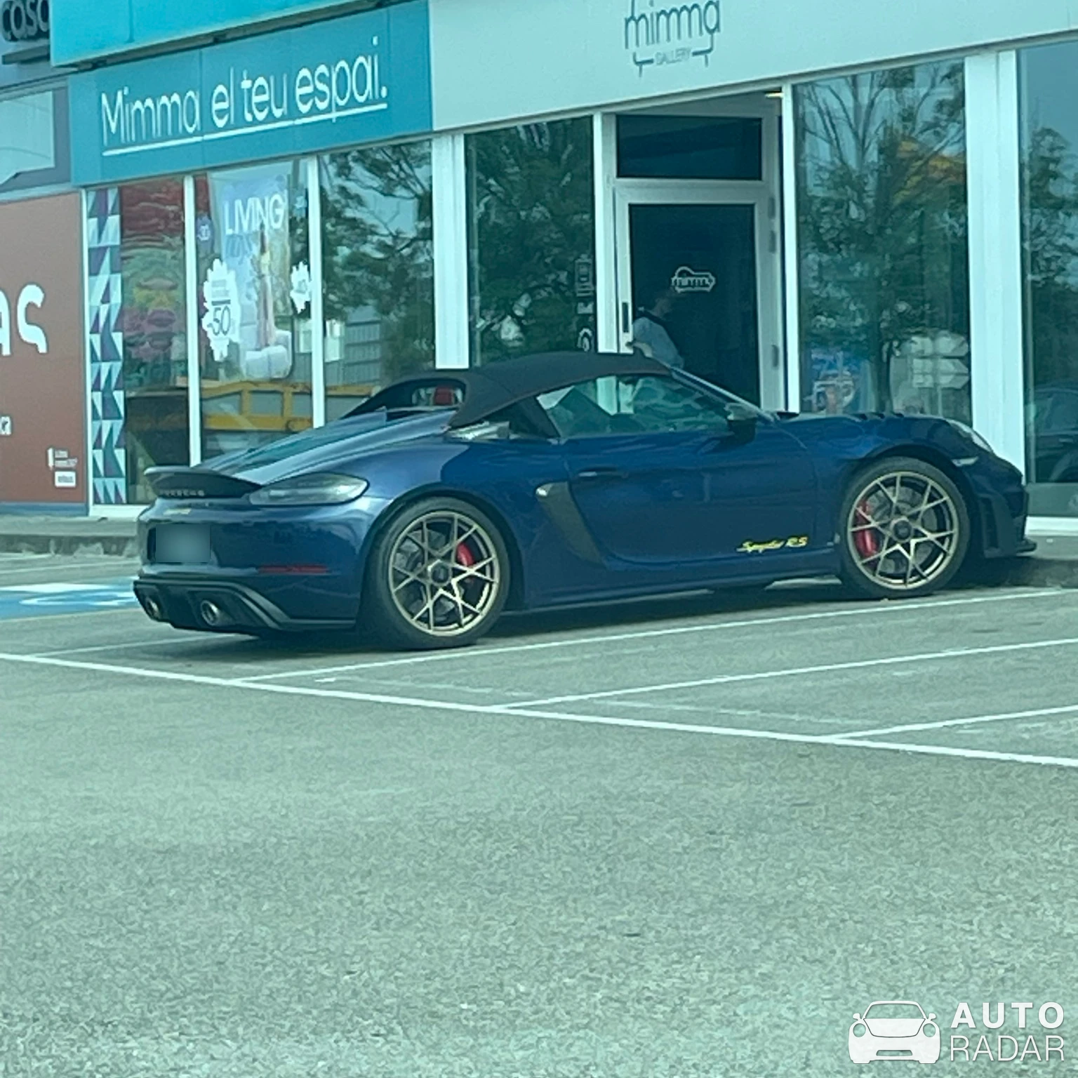 Porsche 718 Spyder RS spotted in Santa Coloma de Farners