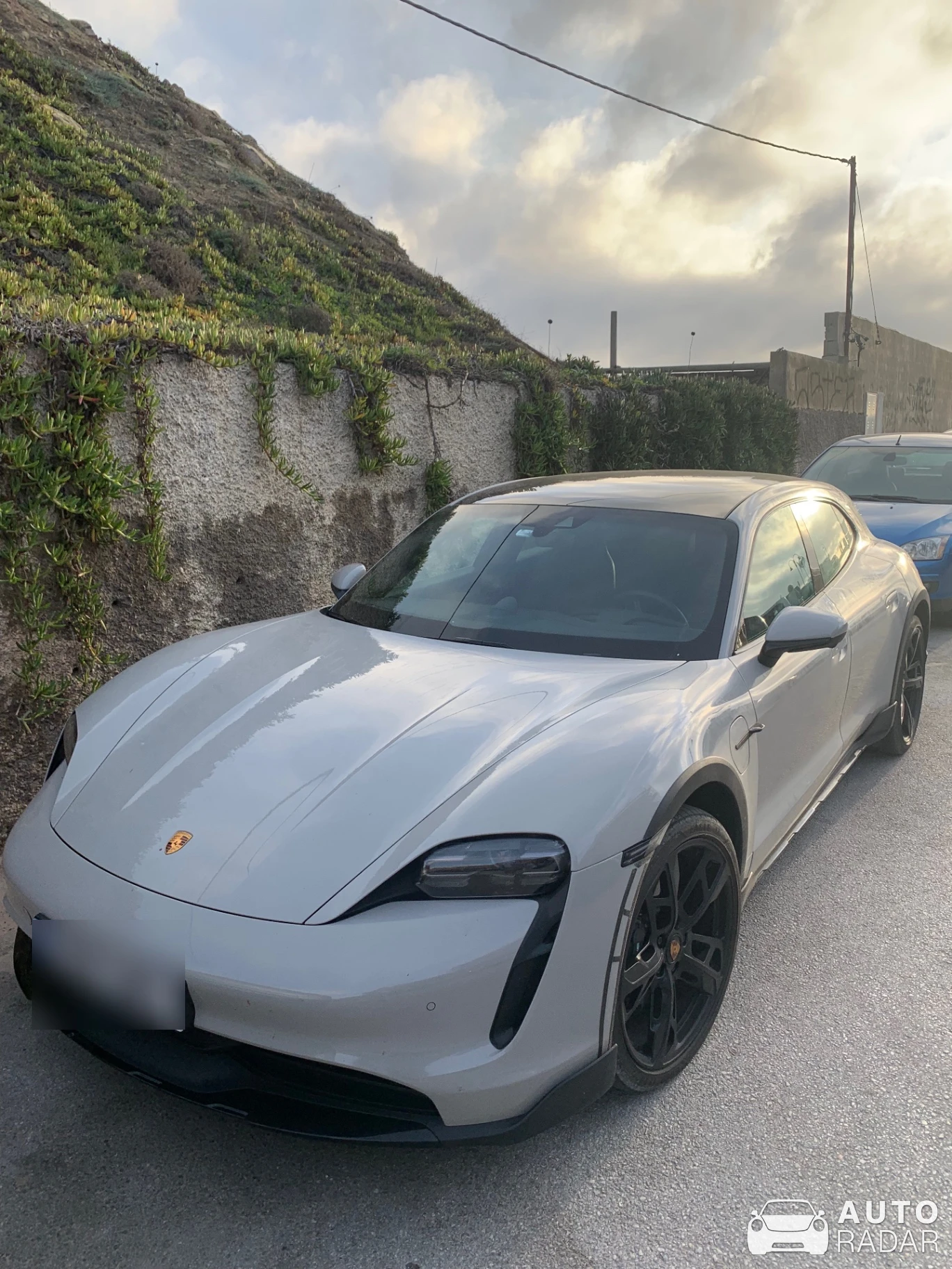 Porsche Taycan 4S spotted in Tarifa, Spain
