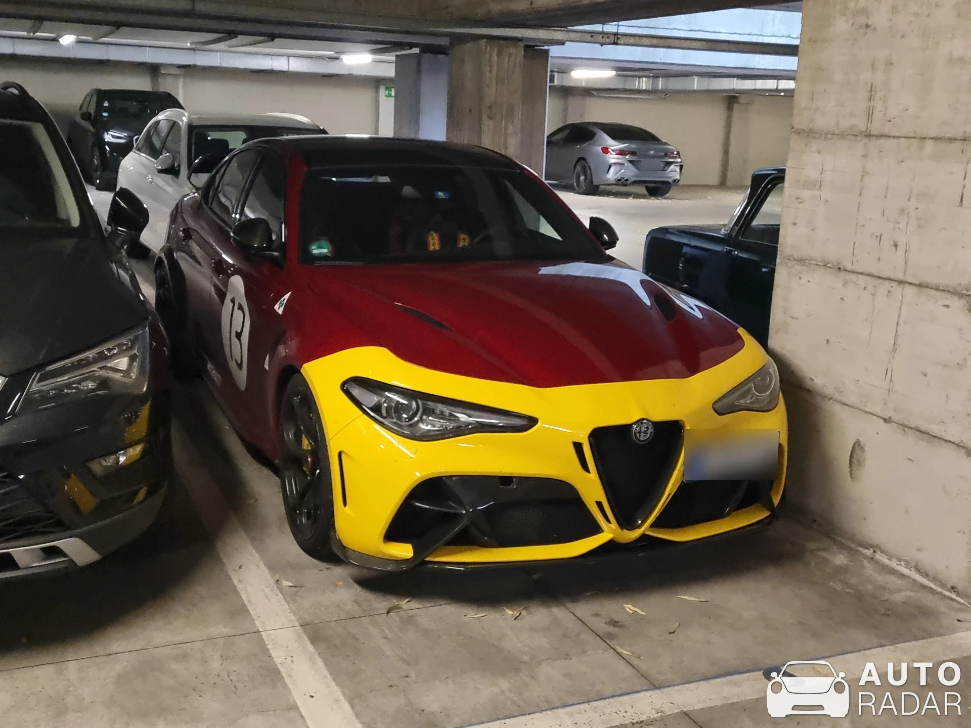 Alfa Romeo Giulia GTAm spotted in Cernobbio