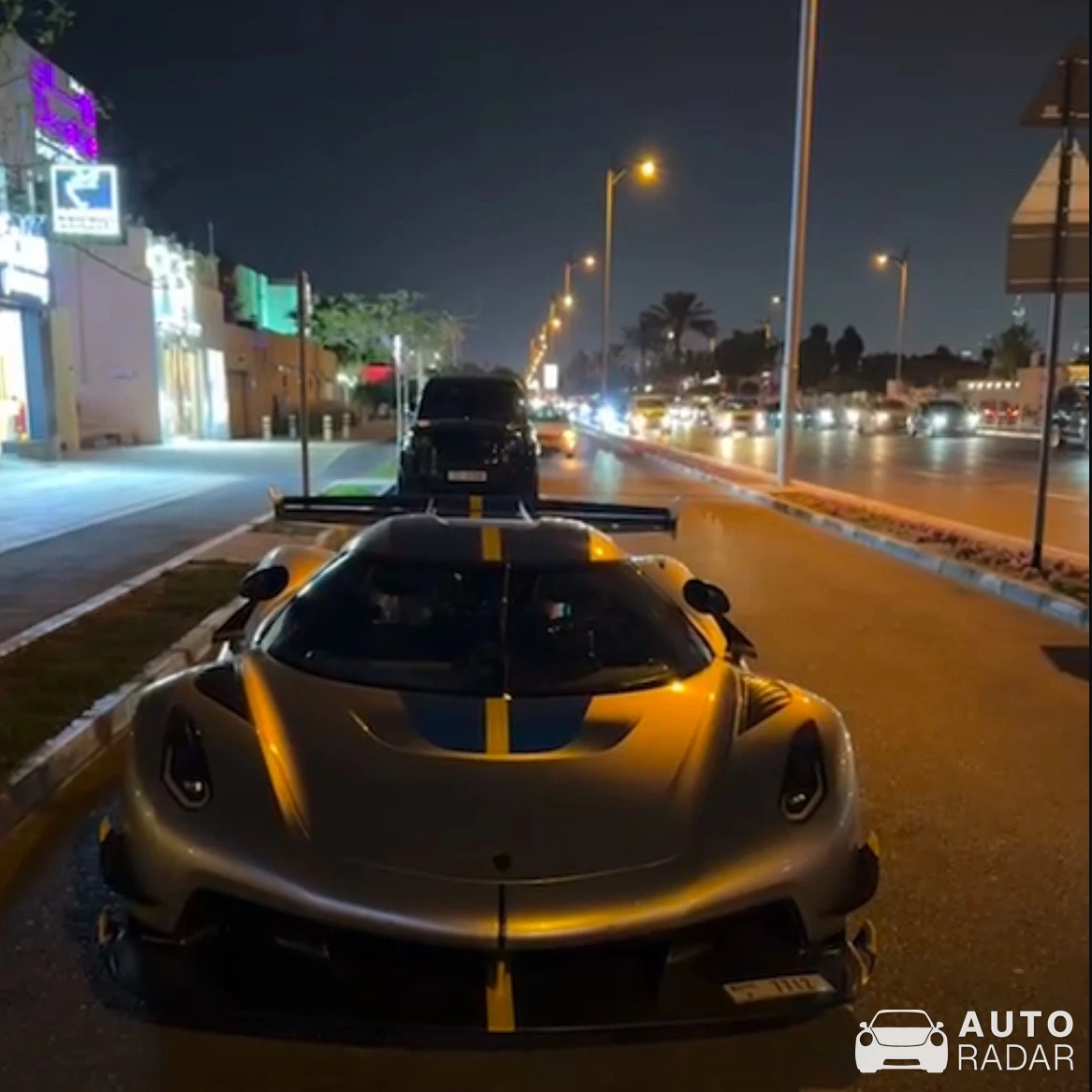Koenigsegg Jesko Attack spotted in Dubai, United Arab Emirates