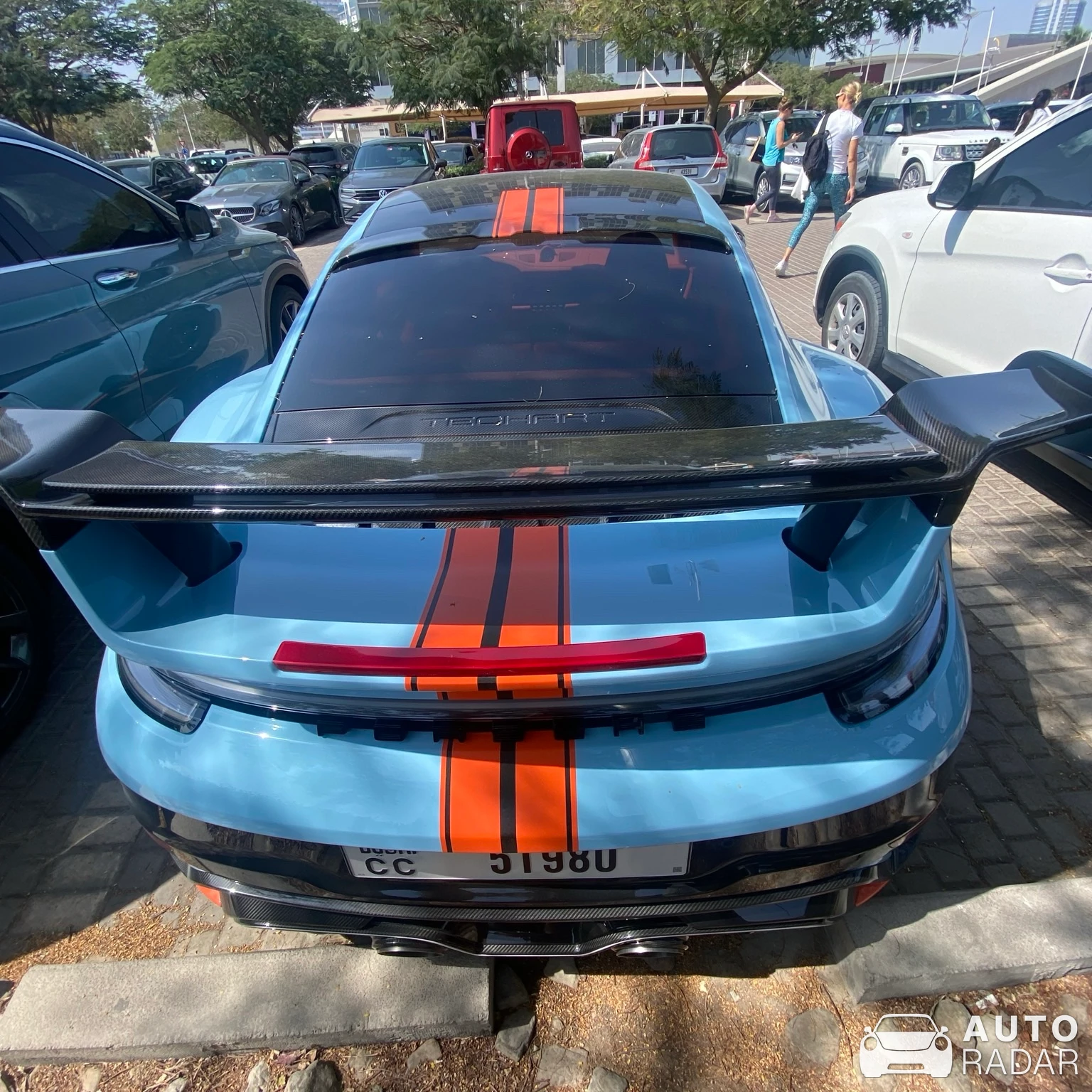 Porsche TechArt 992 GTstreet R Monochrome spotted in Dubai