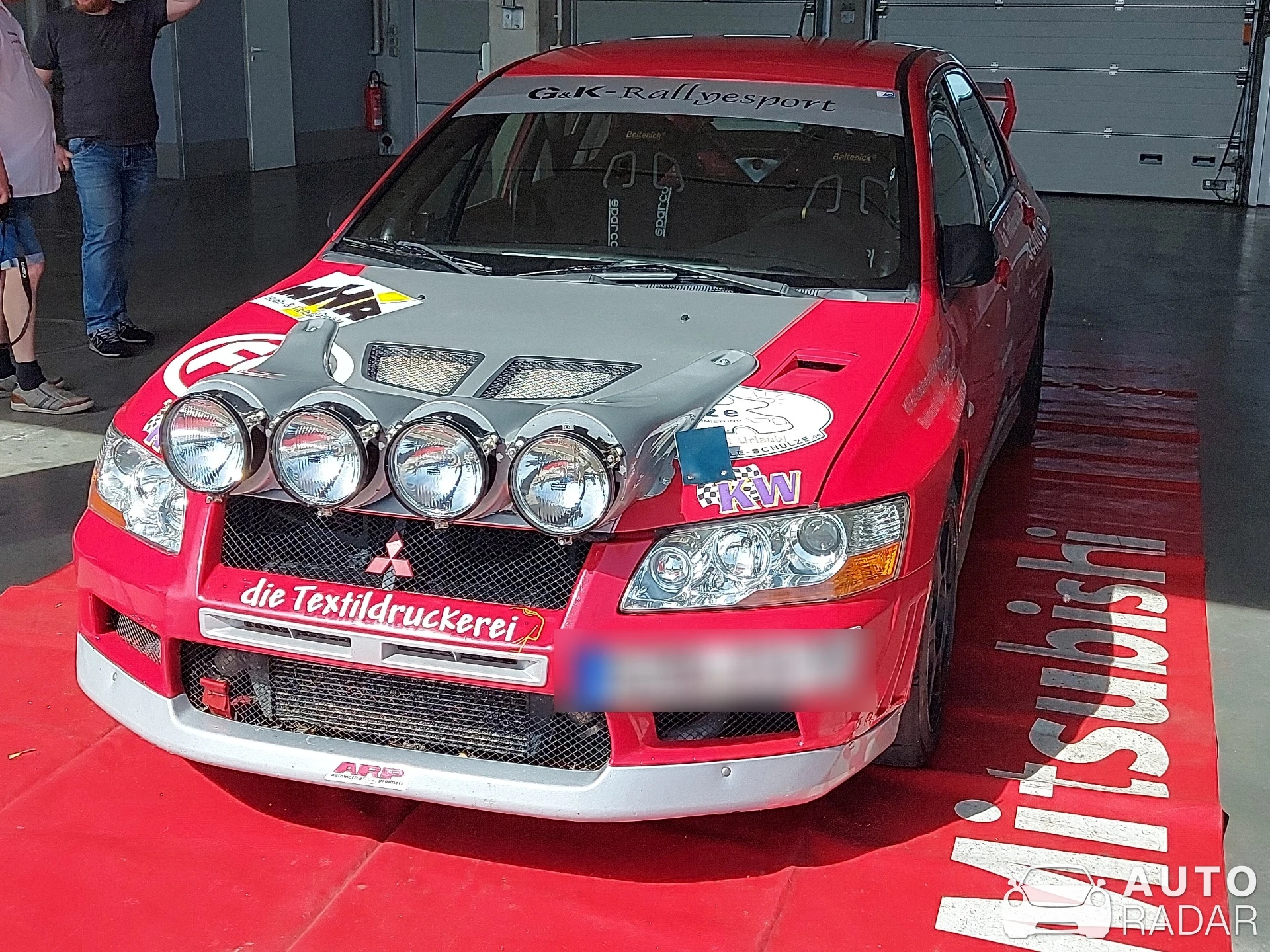 Mitsubishi Lancer Evolution VII Rally spotted in Oberlungwitz