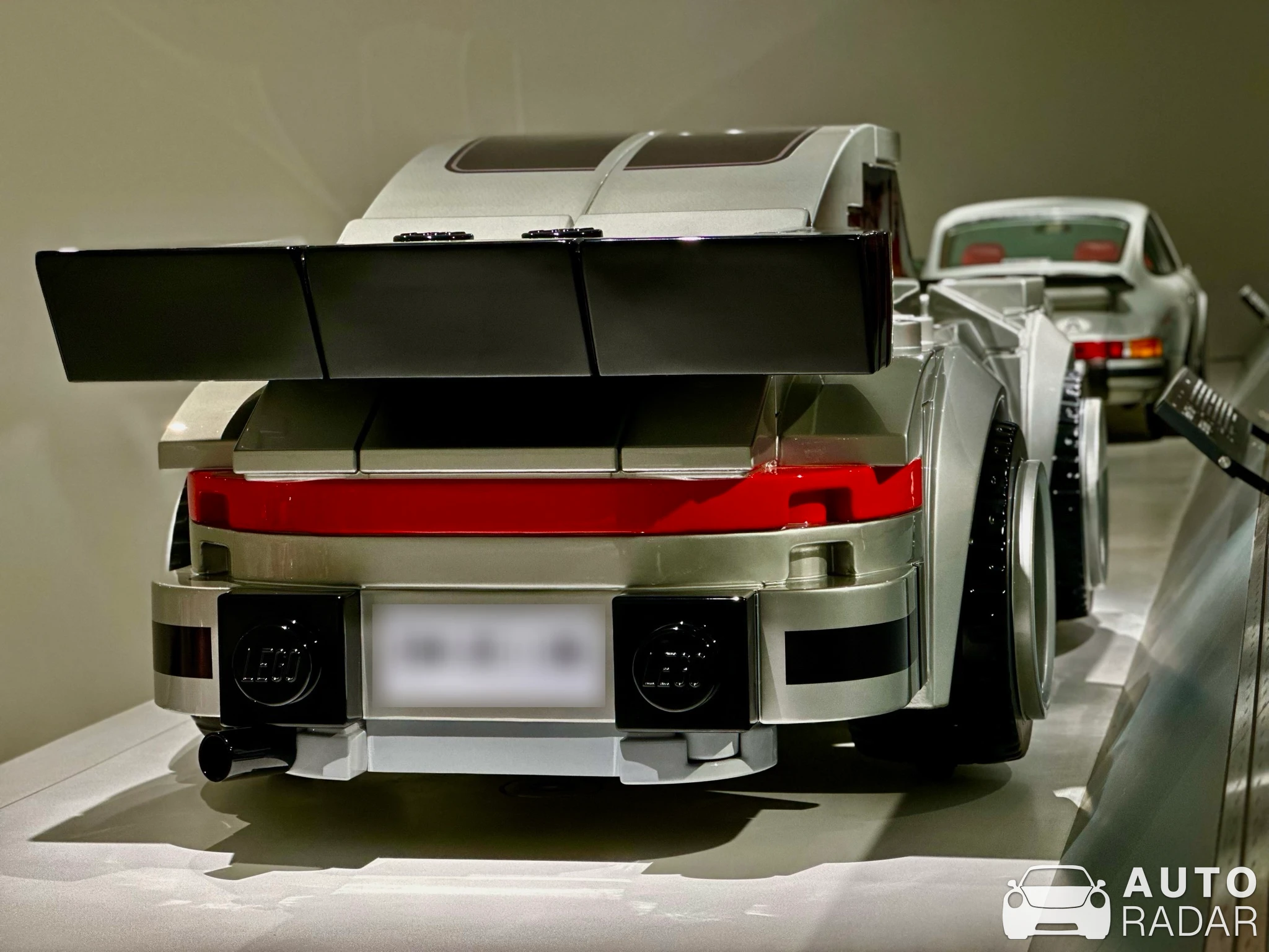 Porsche 930 Turbo Lego Big Brick spotted in Stuttgart
