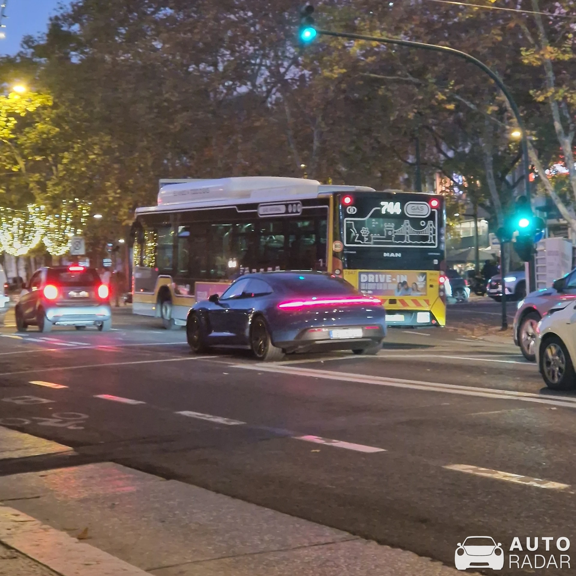 Porsche Taycan 4S spotted in Lisboa, Portugal