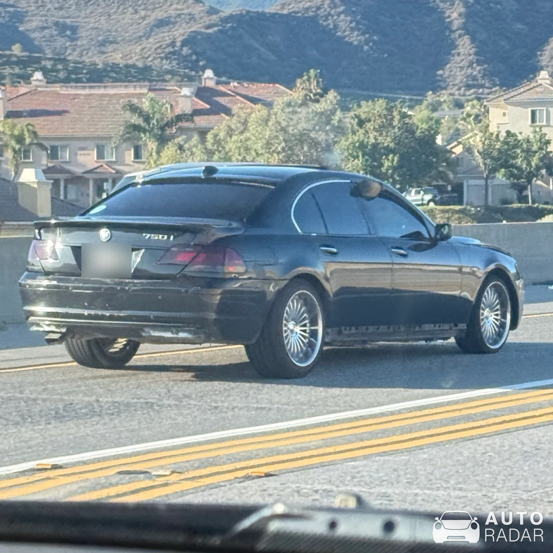 BMW 740i spotted in Santa Clarita