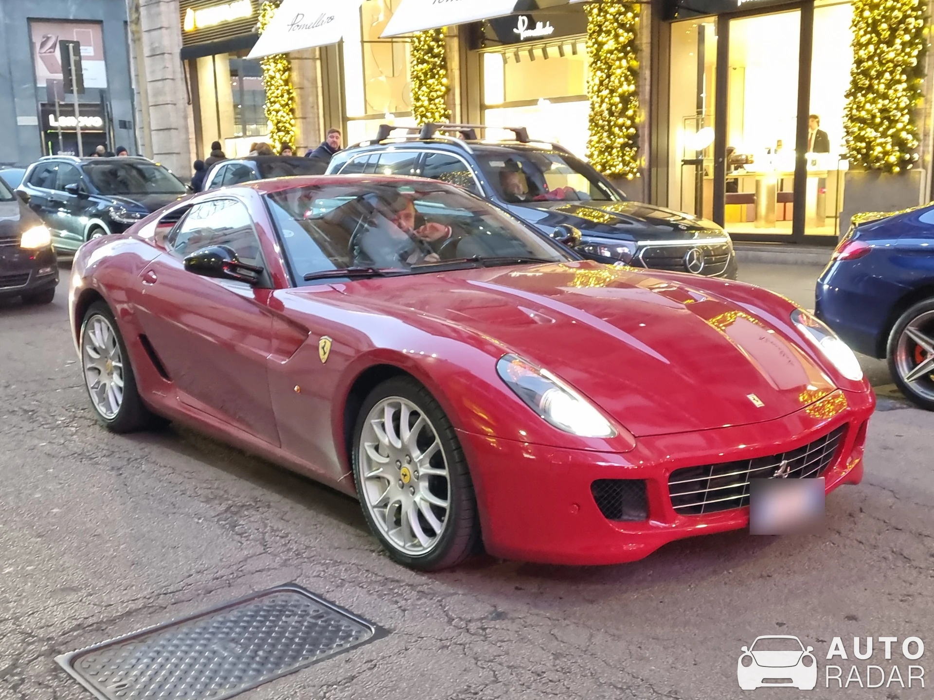 Ferrari 599 GTB Fiorano spotted in Milano, Italia