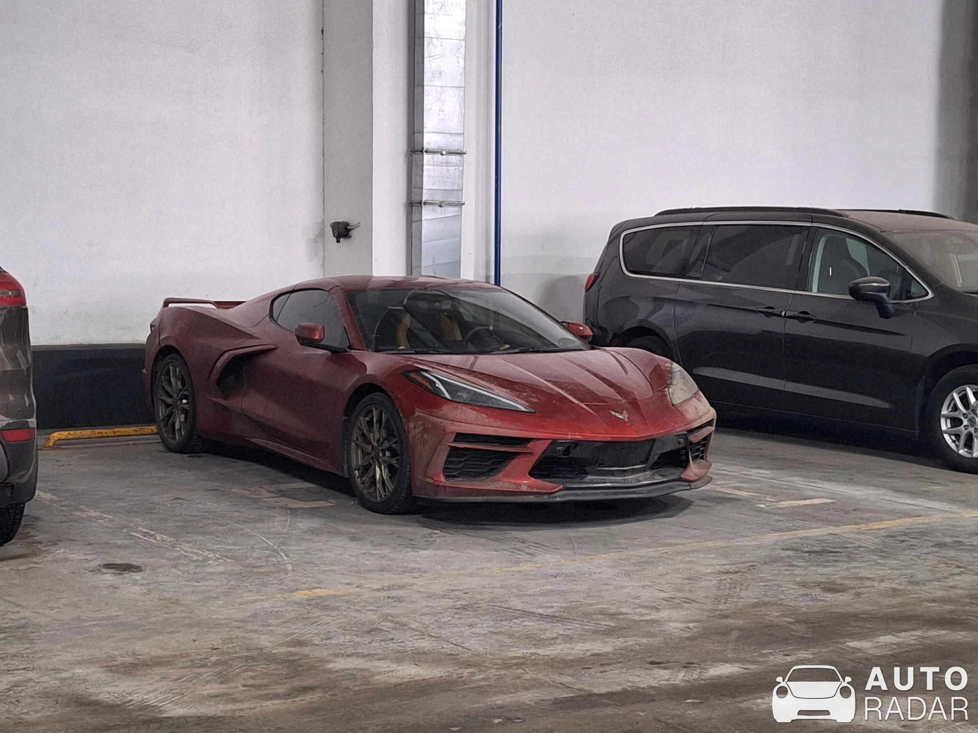 Chevrolet Corvette C8 Stingray spotted in Moskva, Russia