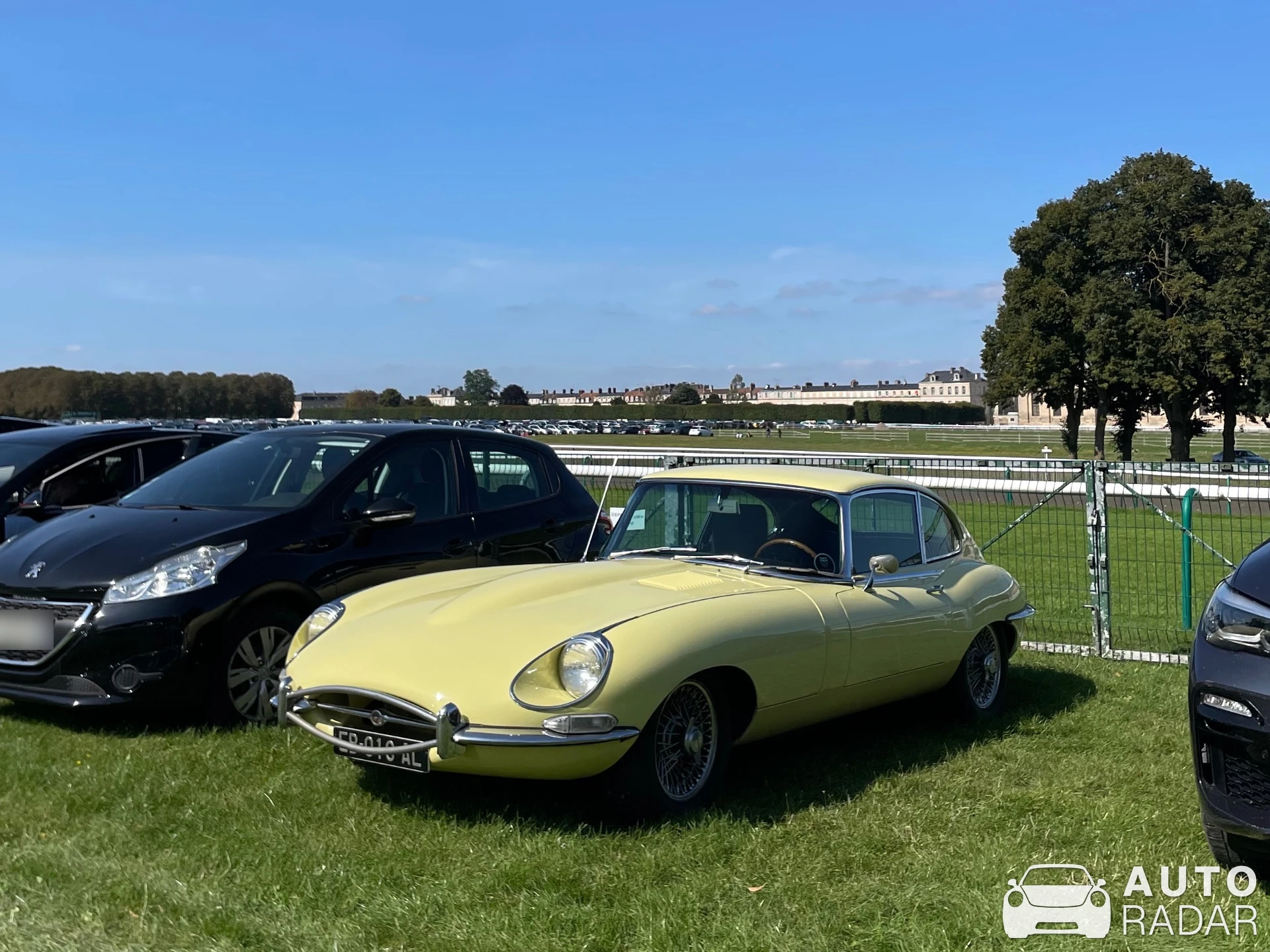 Jaguar E-Type spotted in Chantilly, France