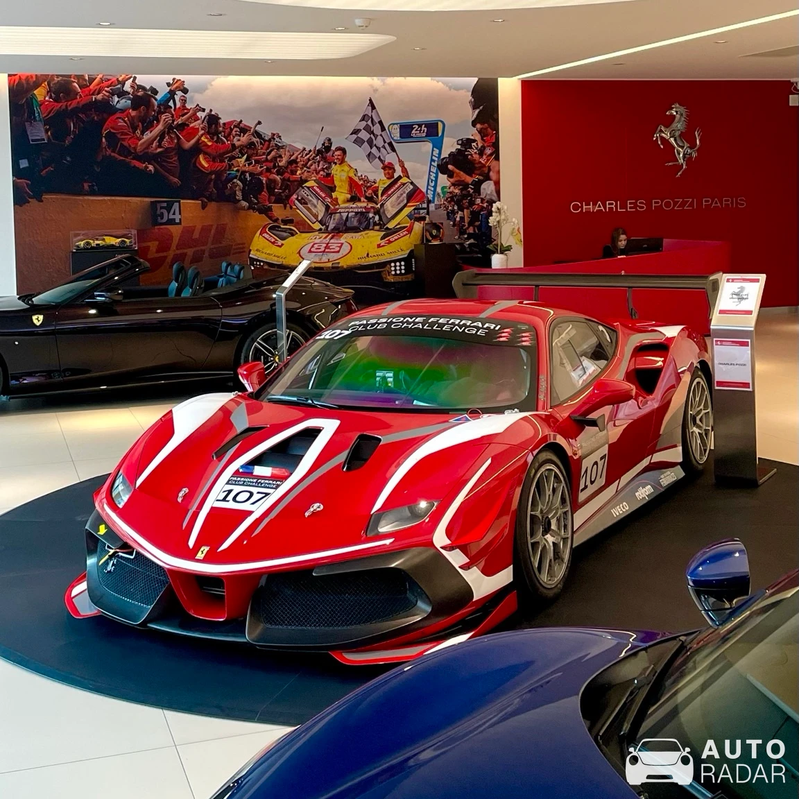Ferrari 488 Challenge EVO spotted in Levallois-Perret, France
