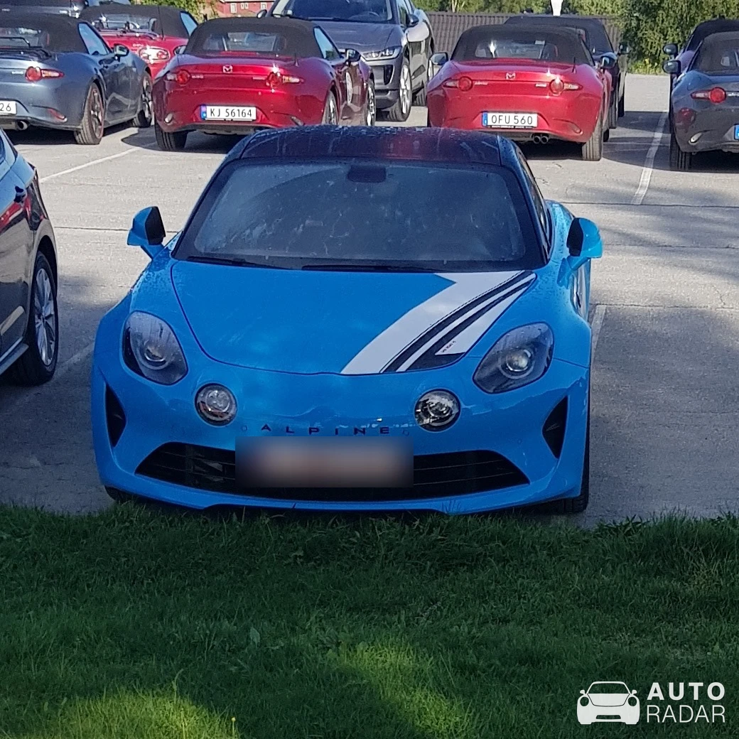 Alpine A110 spotted in Kjerkegårdshagan, Norge