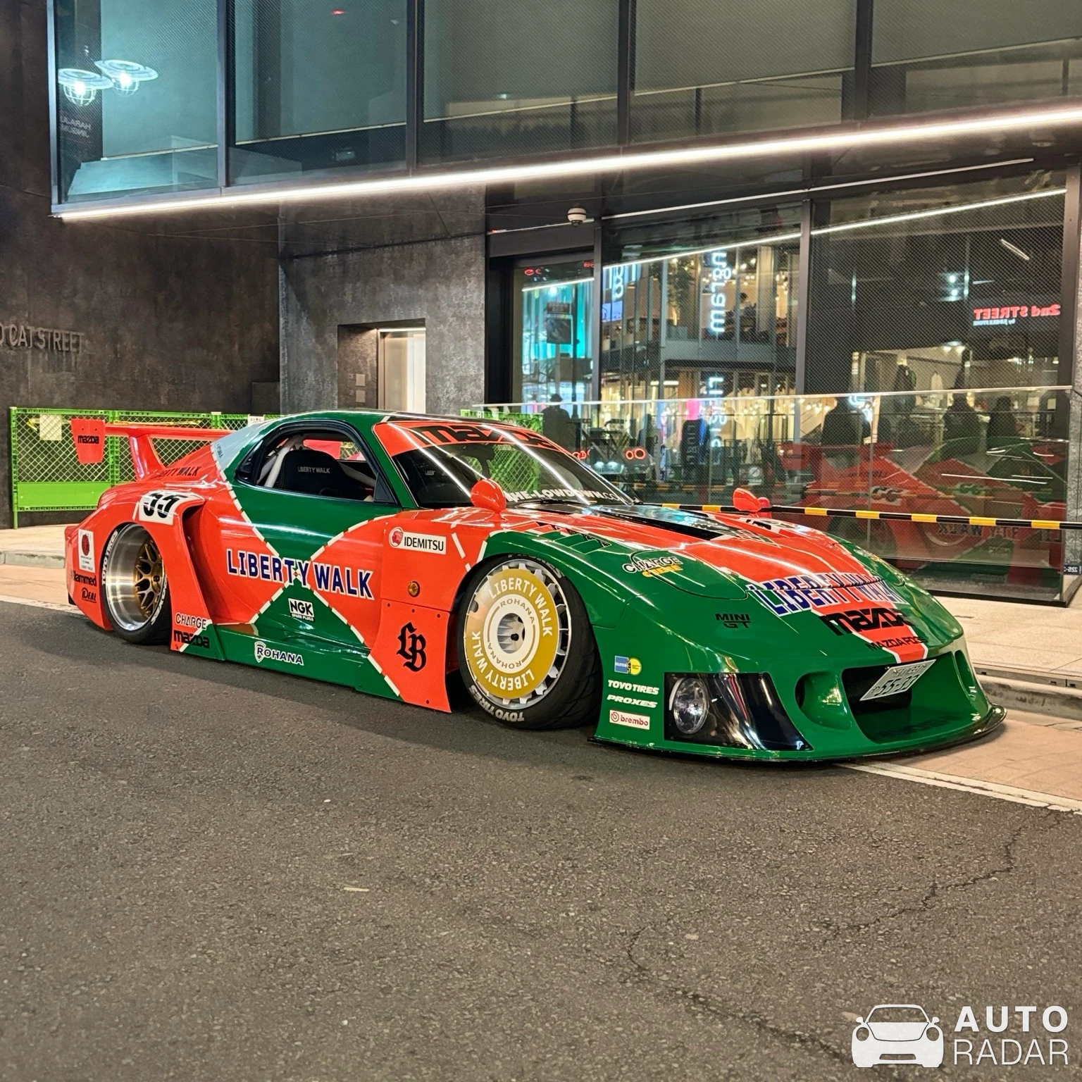 Mazda RX-7 Liberty Walk spotted in Shibuya, Japan