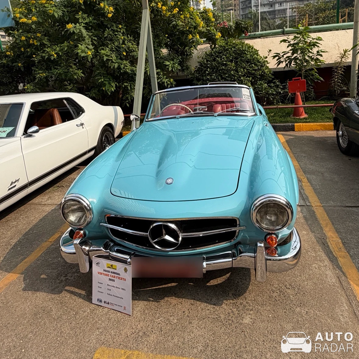 Mercedes-Benz 190 SL spotted in Mumbai, India