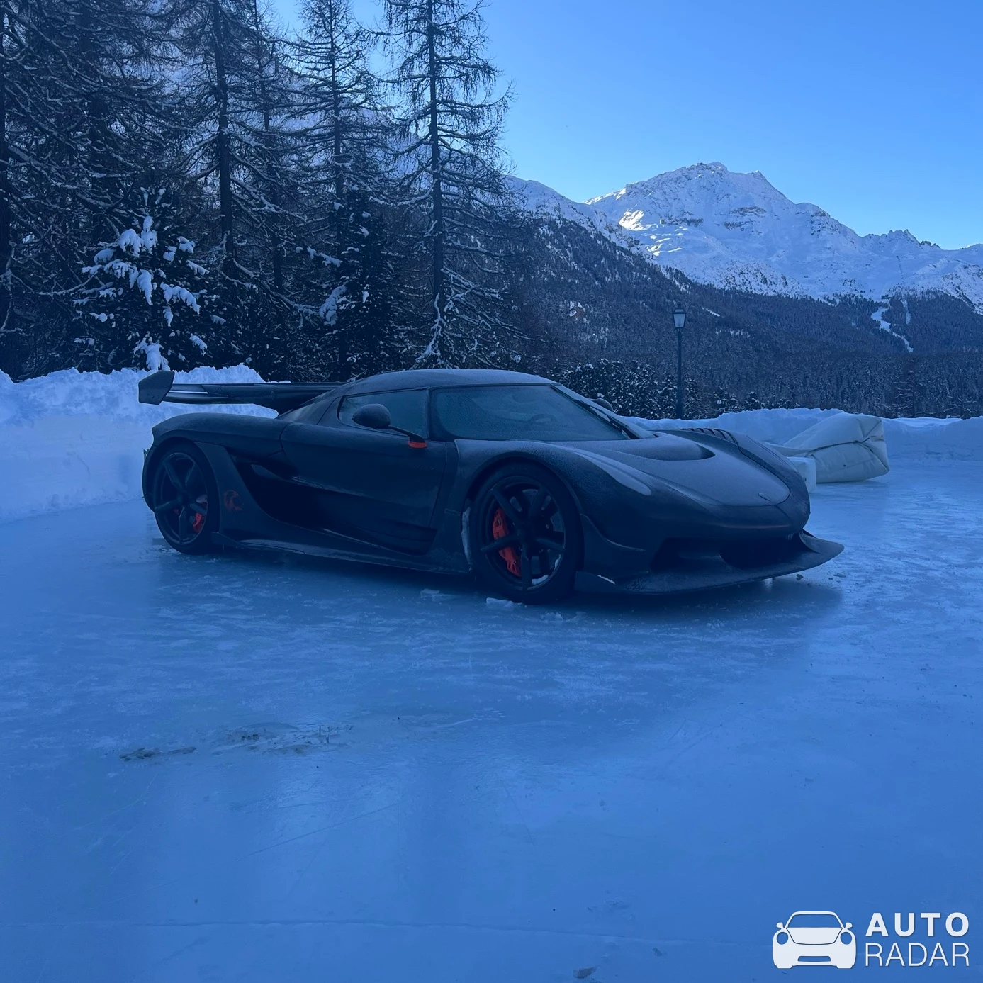 Koenigsegg Jesko Attack Ghost Le Mans spotted in Sankt Moritz