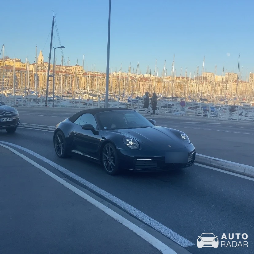Porsche 992 Carrera Cabriolet MkI spotted in Marseille, France