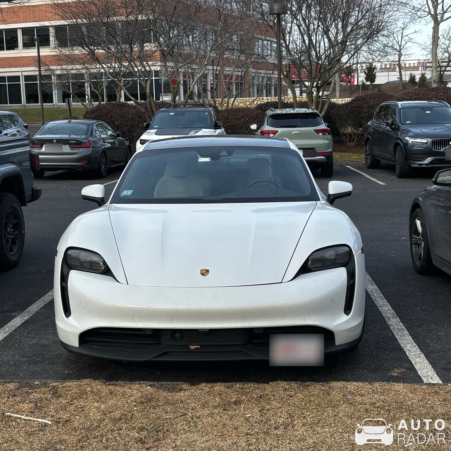 Porsche Taycan spotted in Needham, United States