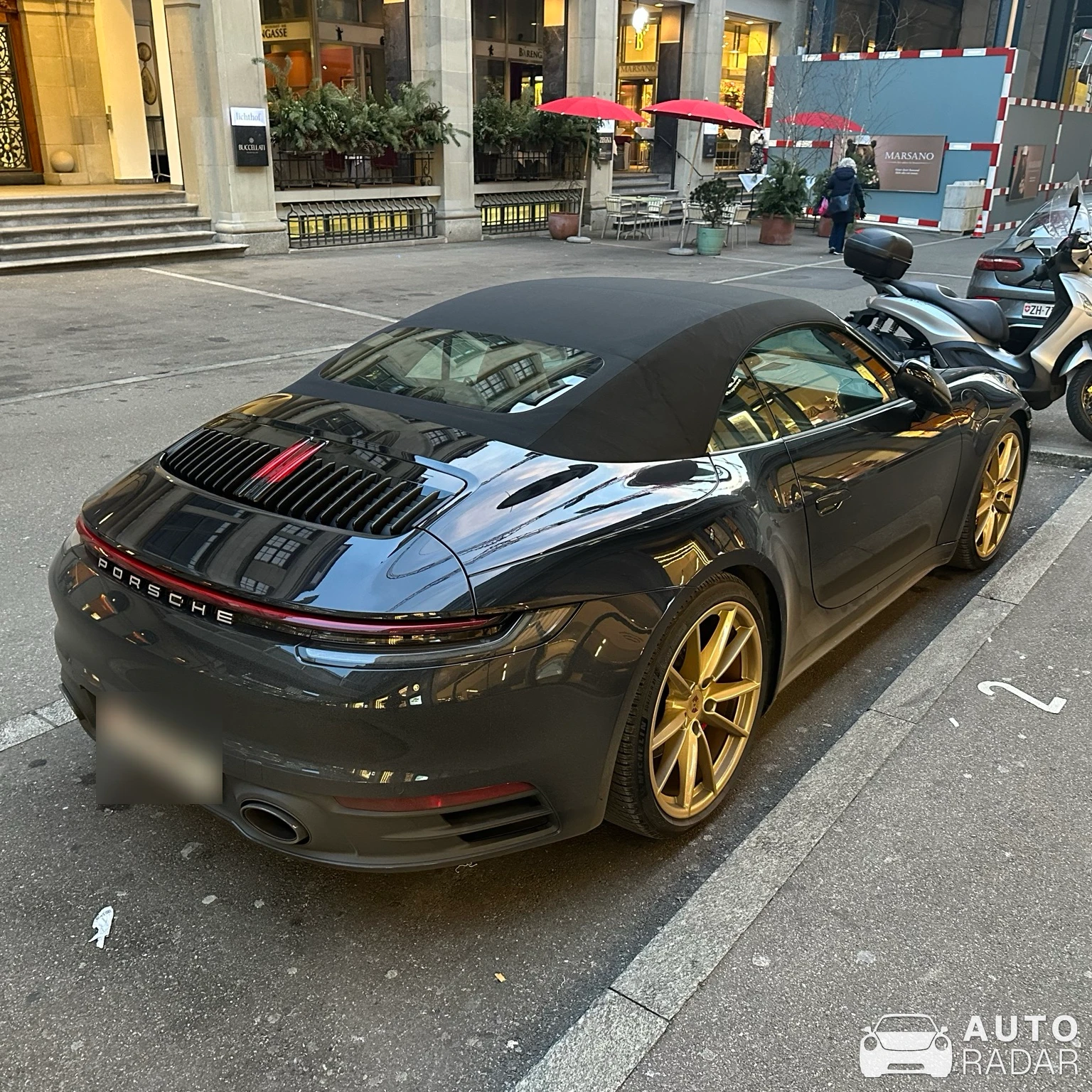 Porsche 992 Carrera Cabriolet MkI spotted in Zürich, Schweiz
