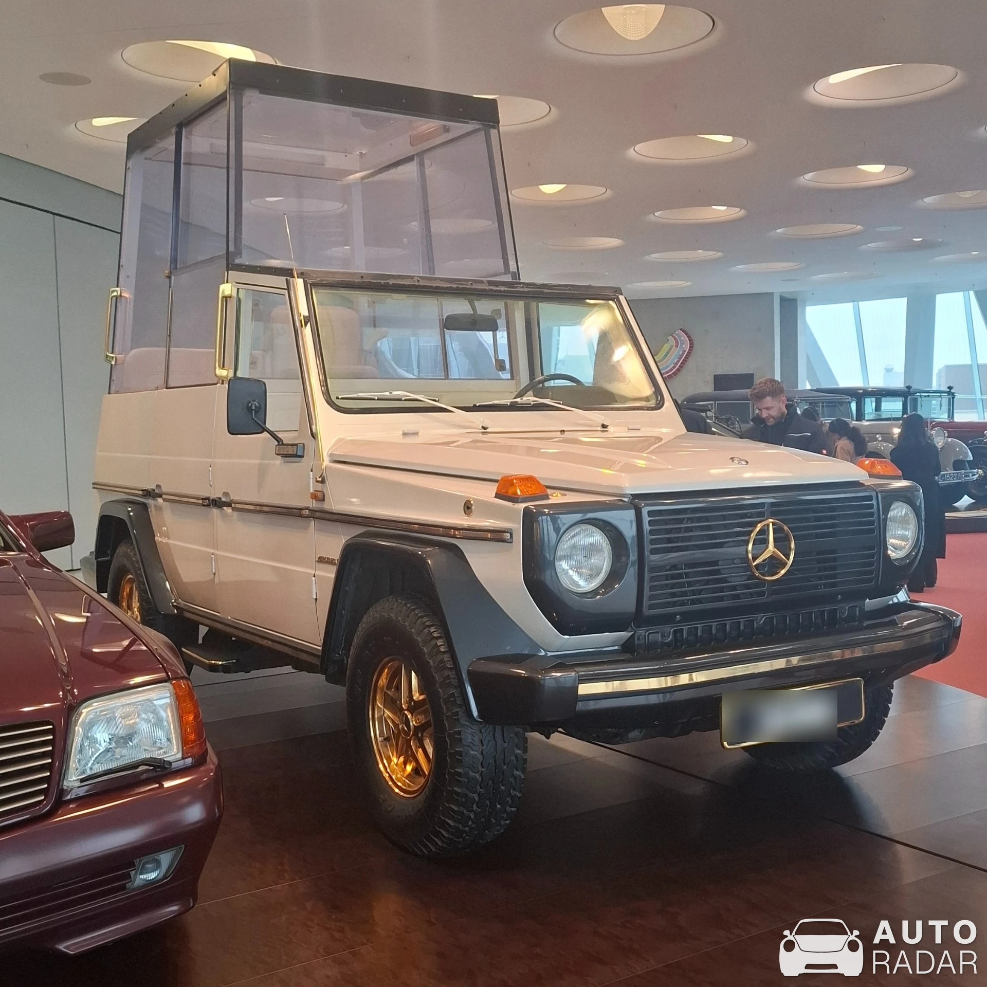 Mercedes-Benz 230G 'Papamobil' spotted in Stuttgart