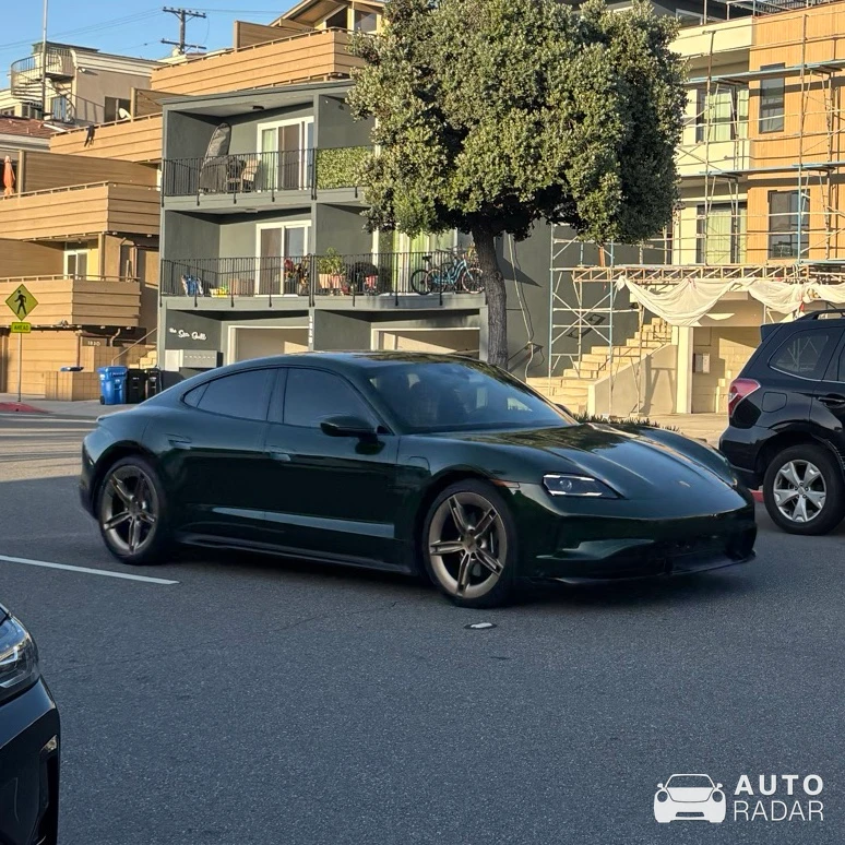 Porsche Taycan Turbo S spotted in Hermosa Beach, United States
