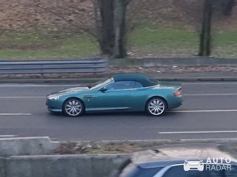 Aston Martin DB9 Volante spotted in Milano, Italy