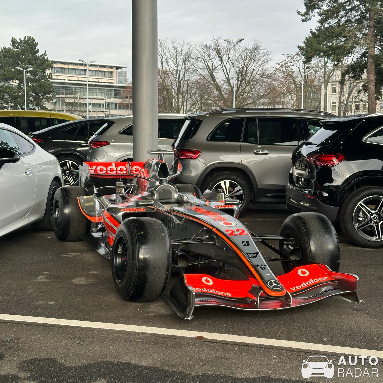 McLaren MP4-23 spotted in Darmstadt