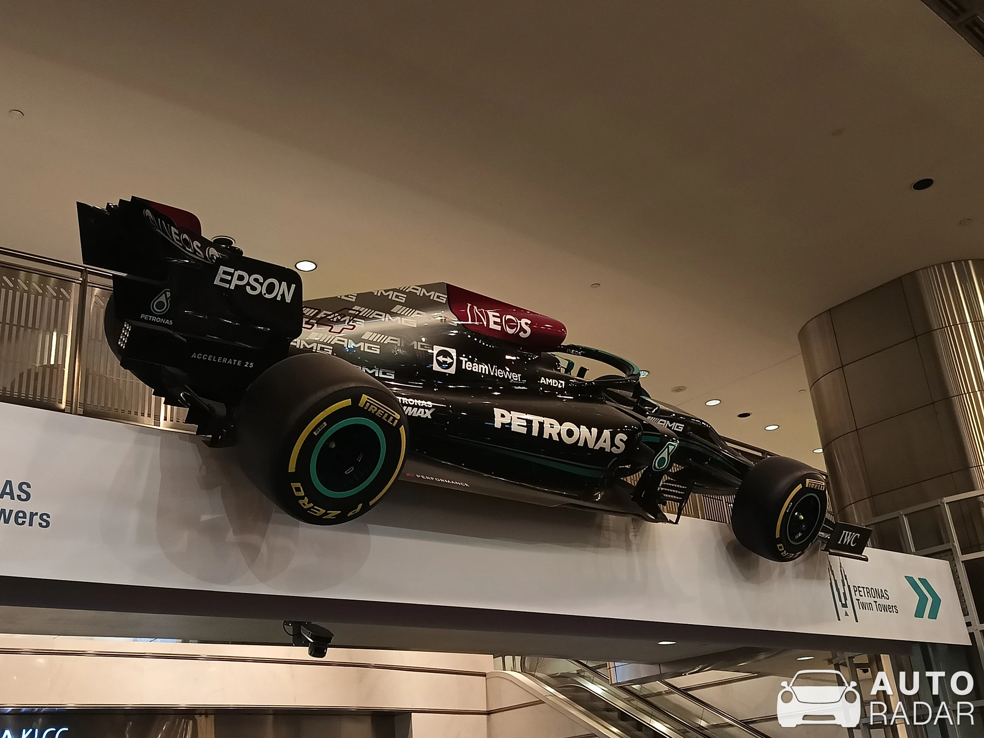 Mercedes-AMG F1 W12 EQ Power+ spotted in Kuala Lumpur