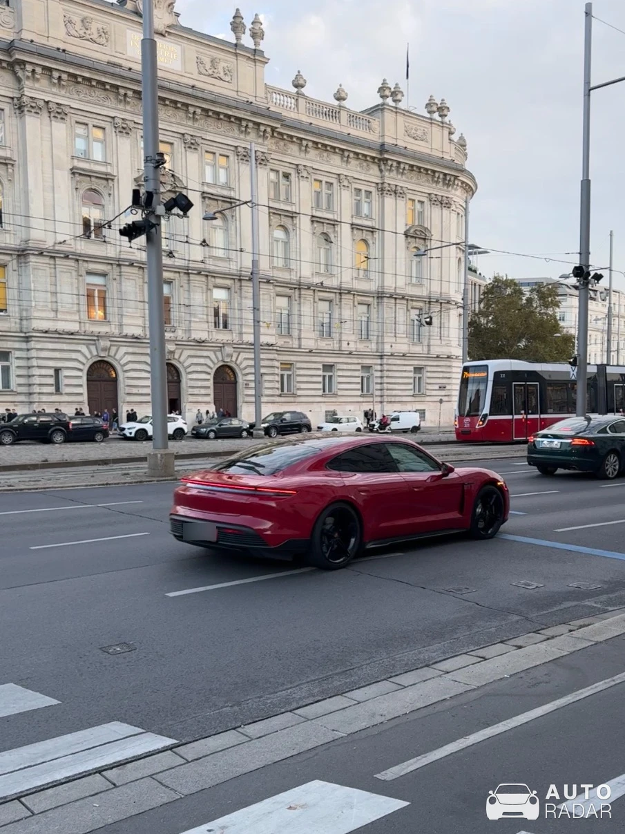 Porsche Taycan Turbo spotted in Wien, Austria