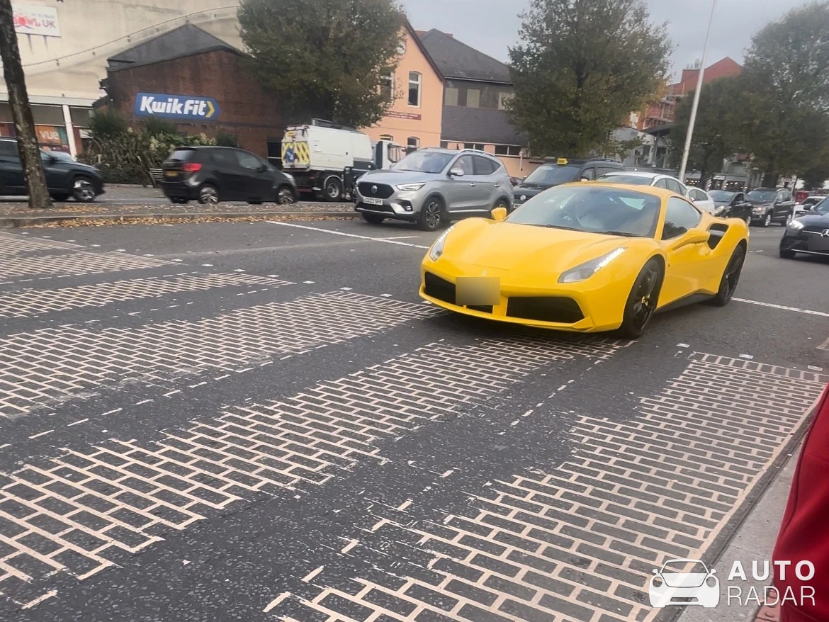 Ferrari 488 GTB spotted in Swansea, United Kingdom